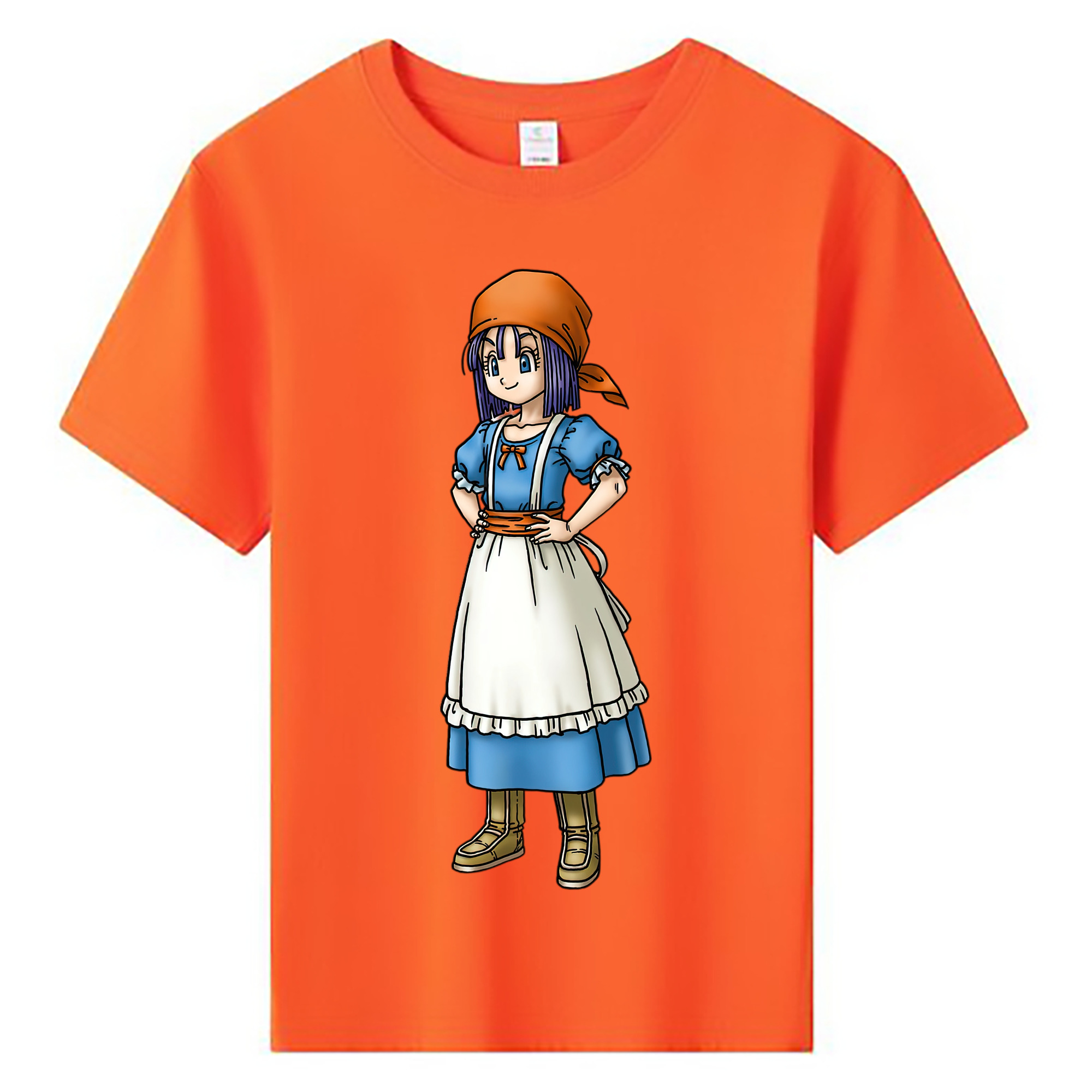 （画像用） ドラゴンクエスト Doragon Kuesuto Dragon Quest 綿100％キッズTシャツ（フロントプリント）