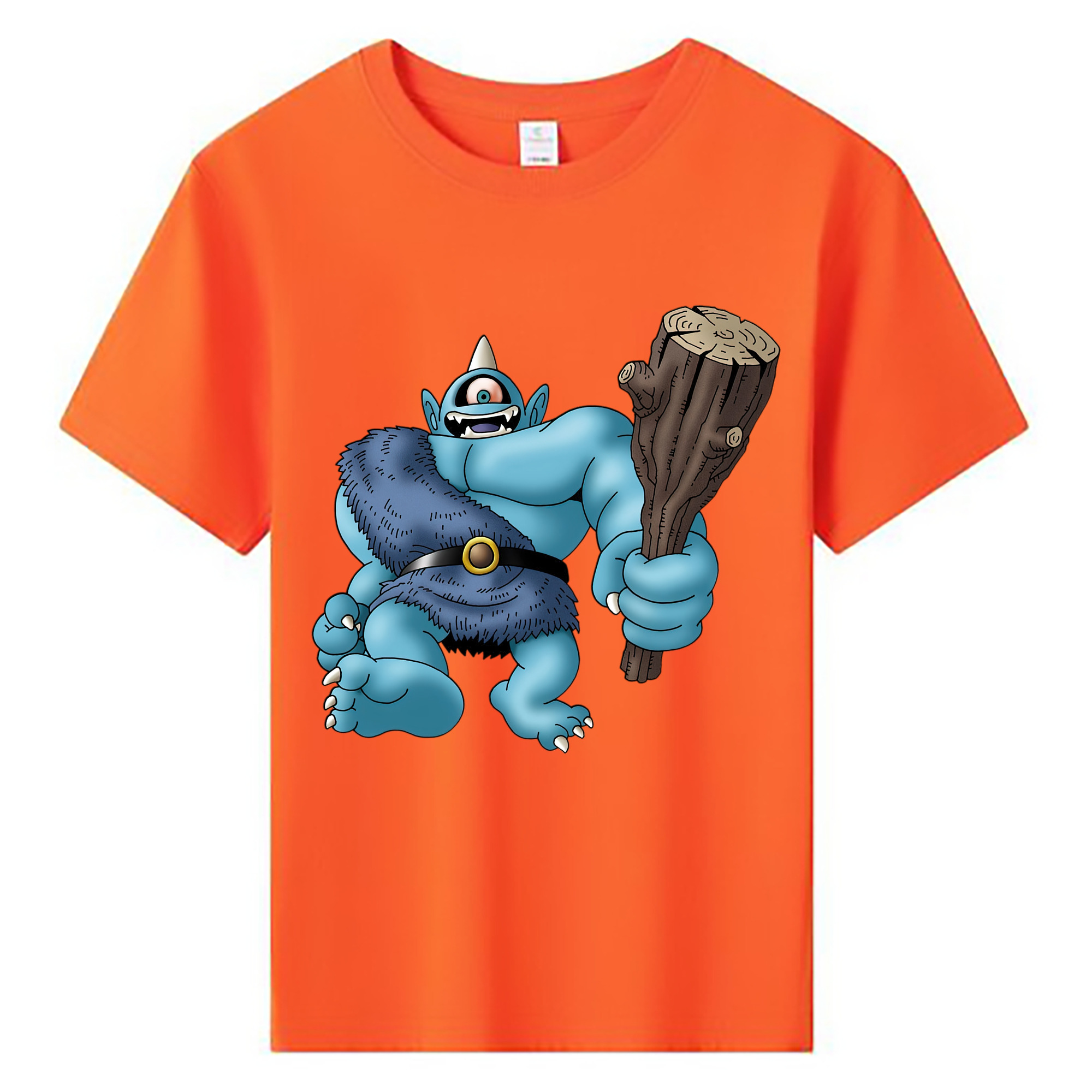 （画像用） ドラゴンクエスト Doragon Kuesuto Dragon Quest 綿100％キッズTシャツ（フロントプリント）
