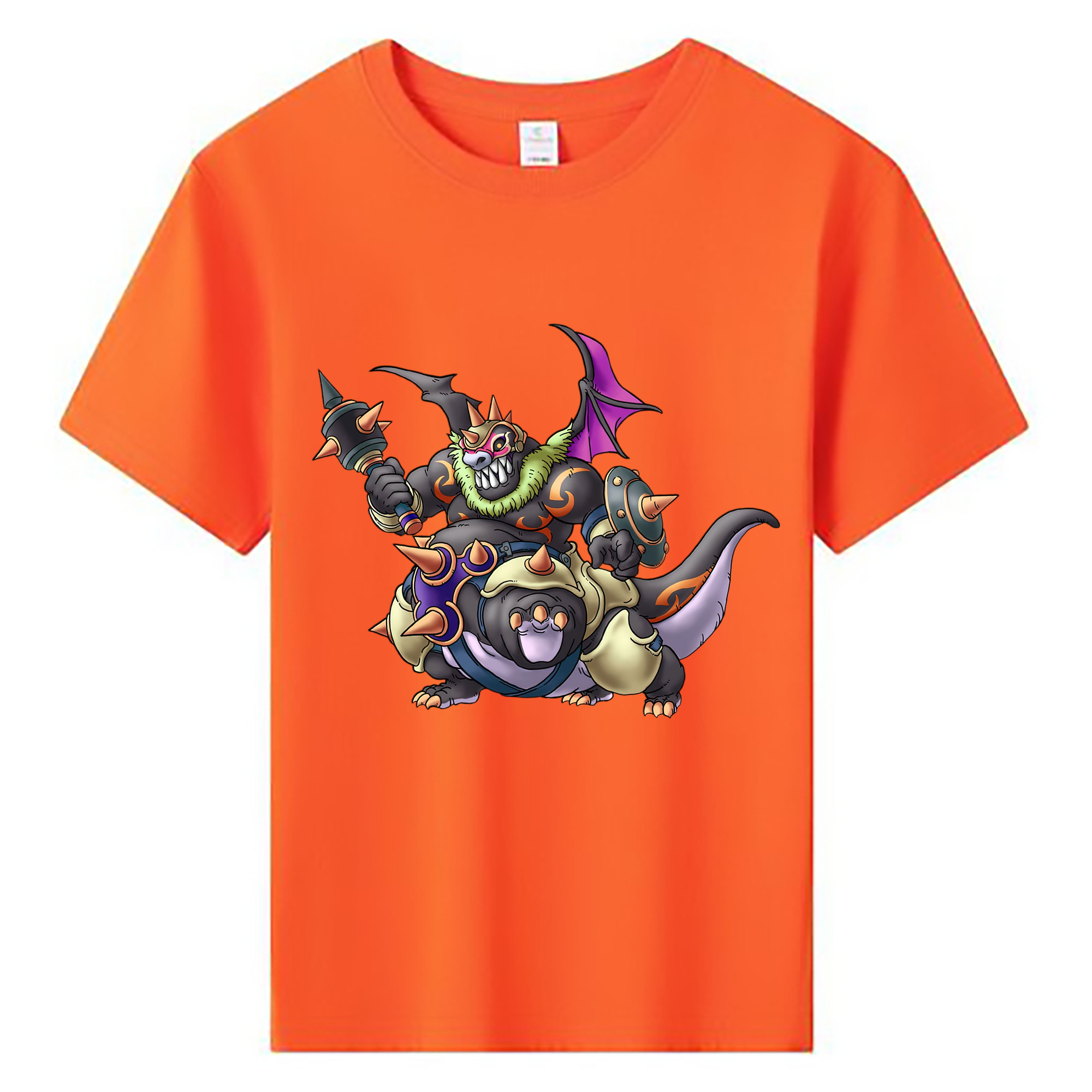 （画像用） ドラゴンクエスト Doragon Kuesuto Dragon Quest 綿100％キッズTシャツ（フロントプリント）