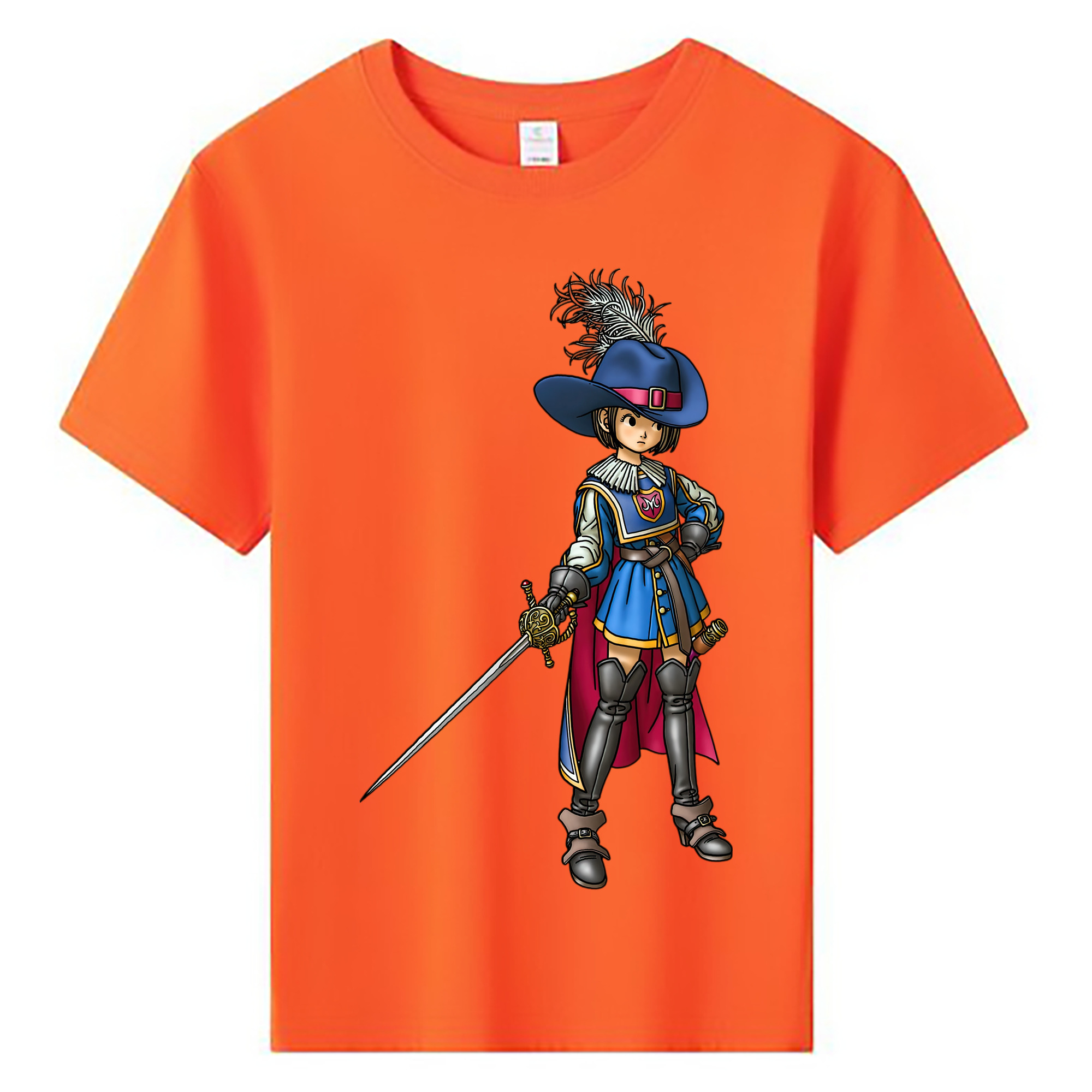 （画像用） ドラゴンクエスト Doragon Kuesuto Dragon Quest 綿100％キッズTシャツ（フロントプリント）