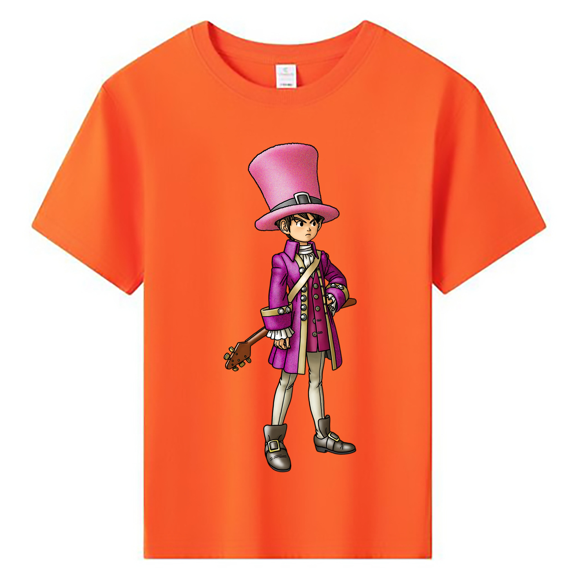 （画像用） ドラゴンクエスト Doragon Kuesuto Dragon Quest 綿100％キッズTシャツ（フロントプリント）