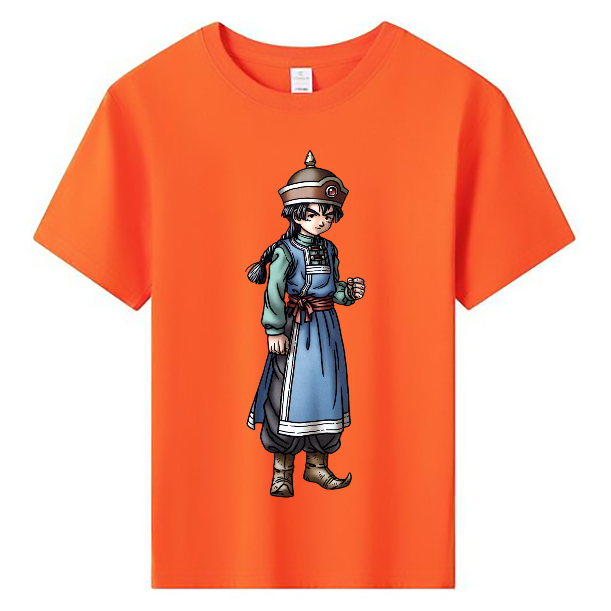 （画像用） ドラゴンクエスト Doragon Kuesuto Dragon Quest 綿100％キッズTシャツ（フロントプリント）