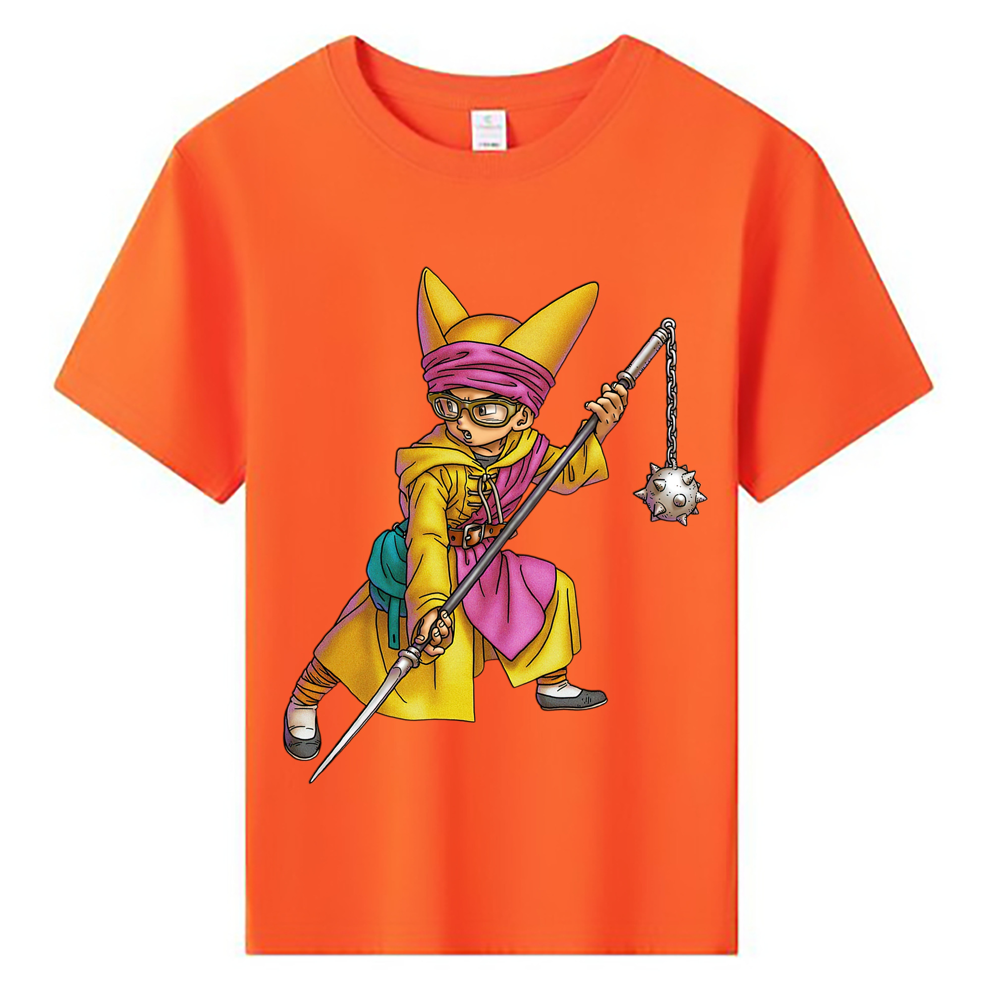 （画像用） ドラゴンクエスト Doragon Kuesuto Dragon Quest 綿100％キッズTシャツ（フロントプリント）