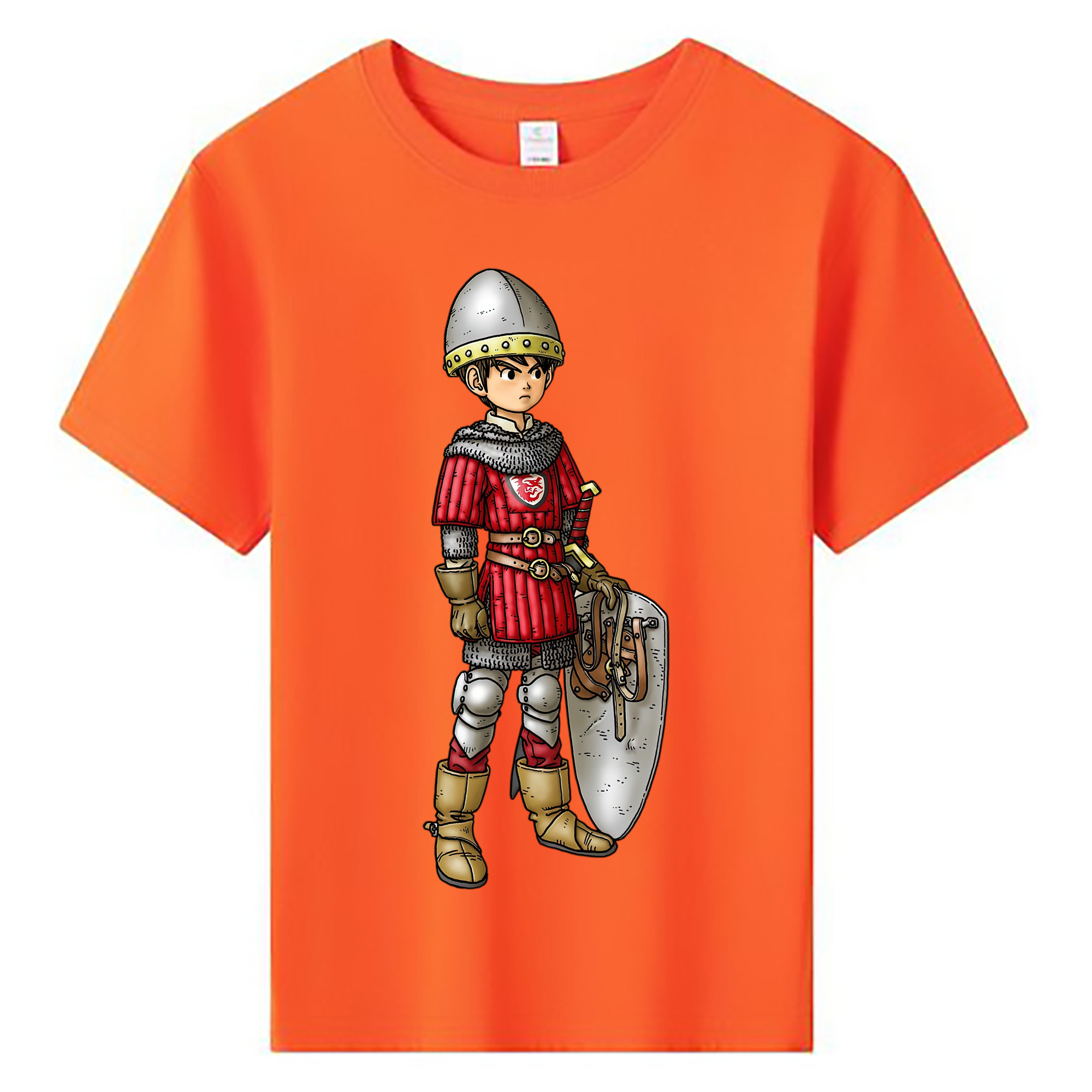 （画像用） ドラゴンクエスト Doragon Kuesuto Dragon Quest 綿100％キッズTシャツ（フロントプリント）