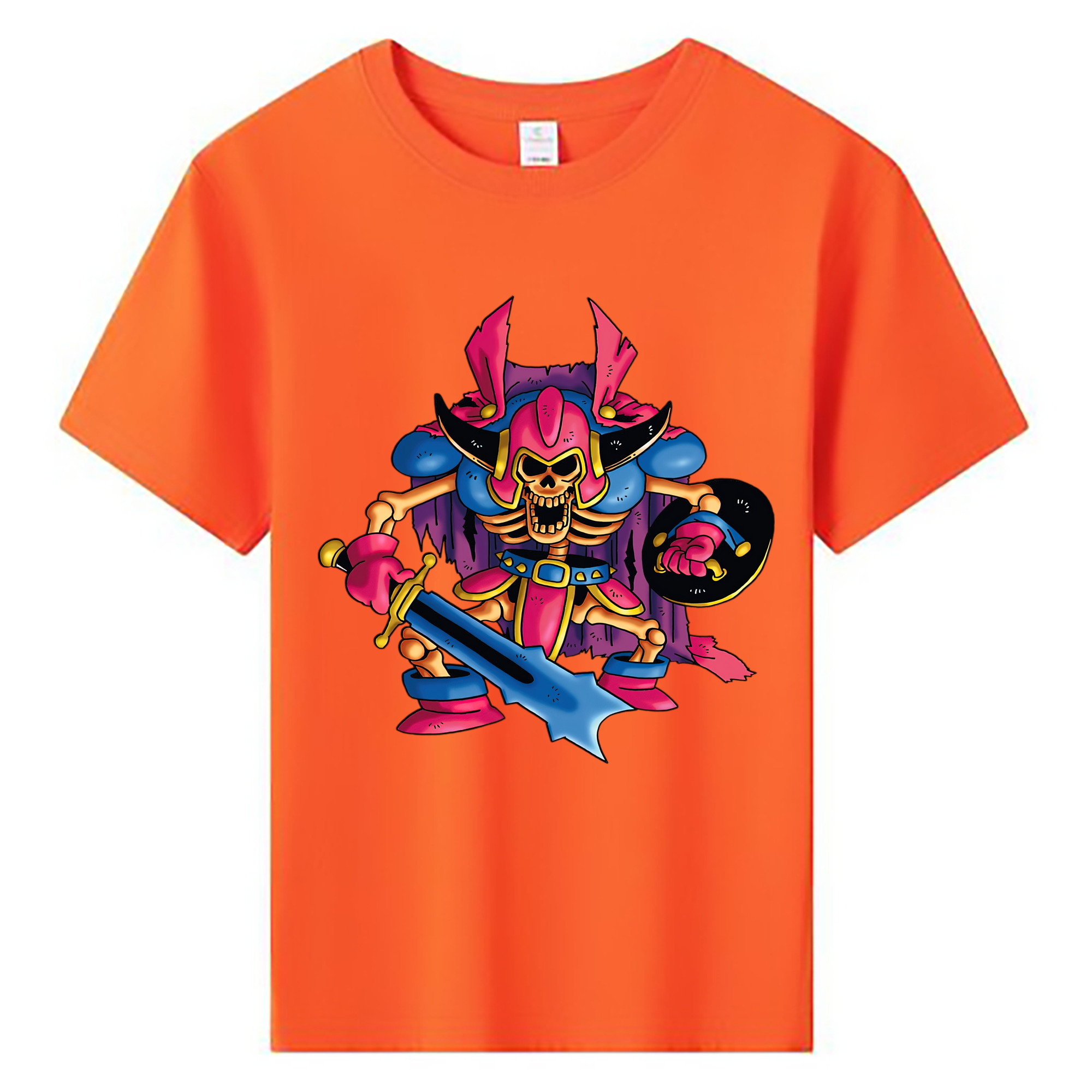 （画像用） ドラゴンクエスト Doragon Kuesuto Dragon Quest 綿100％キッズTシャツ（フロントプリント）