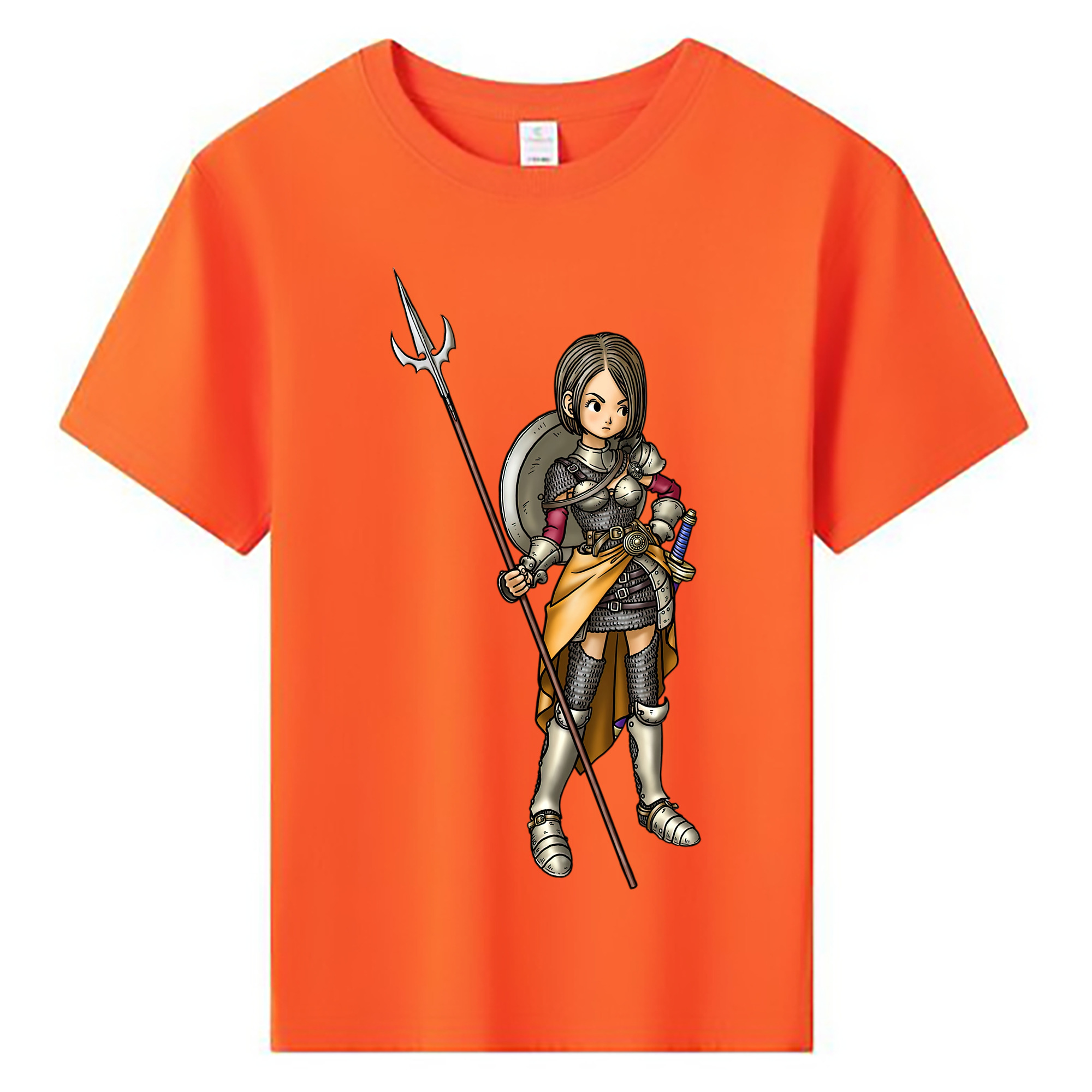 （画像用） ドラゴンクエスト Doragon Kuesuto Dragon Quest 綿100％キッズTシャツ（フロントプリント）