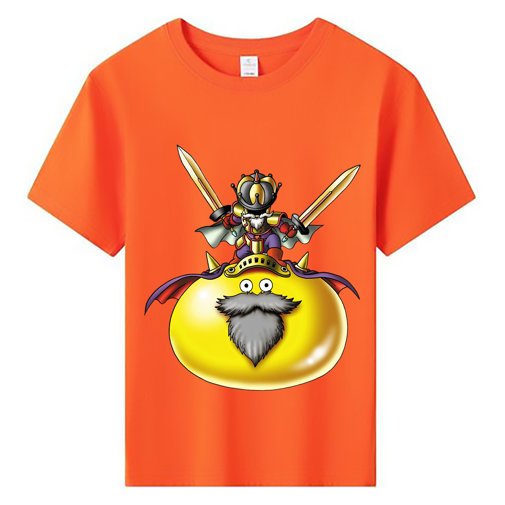 （画像用） ドラゴンクエスト Doragon Kuesuto Dragon Quest 綿100％キッズTシャツ（フロントプリント）