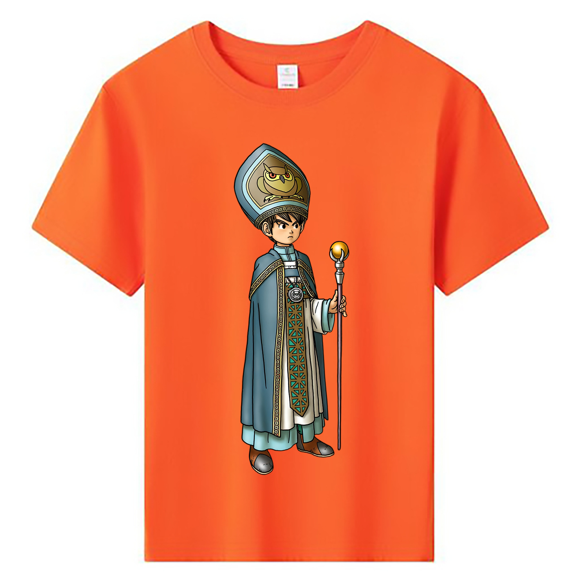 （画像用） ドラゴンクエスト Doragon Kuesuto Dragon Quest 綿100％キッズTシャツ（フロントプリント）
