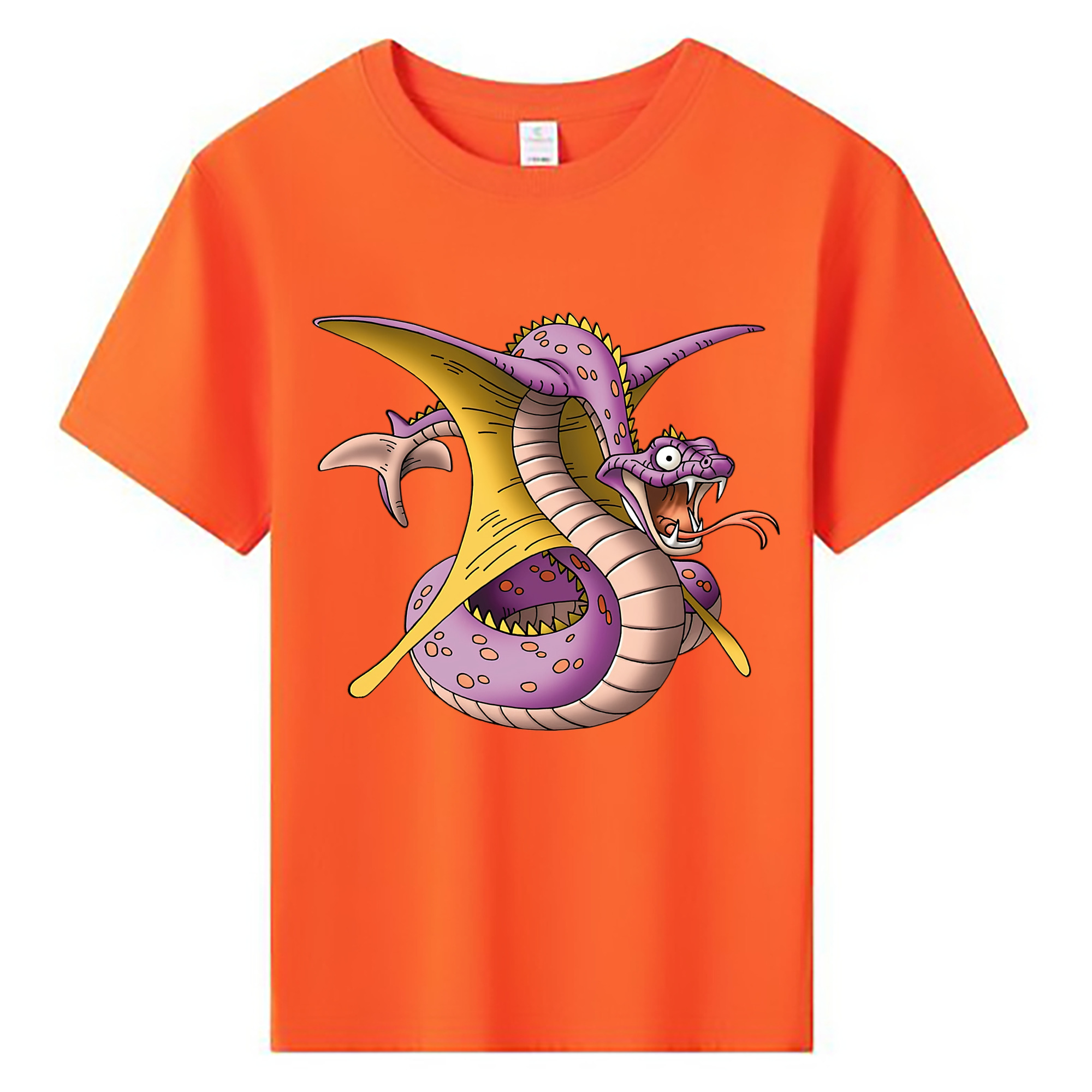 （画像用） ドラゴンクエスト Doragon Kuesuto Dragon Quest 綿100％キッズTシャツ（フロントプリント）