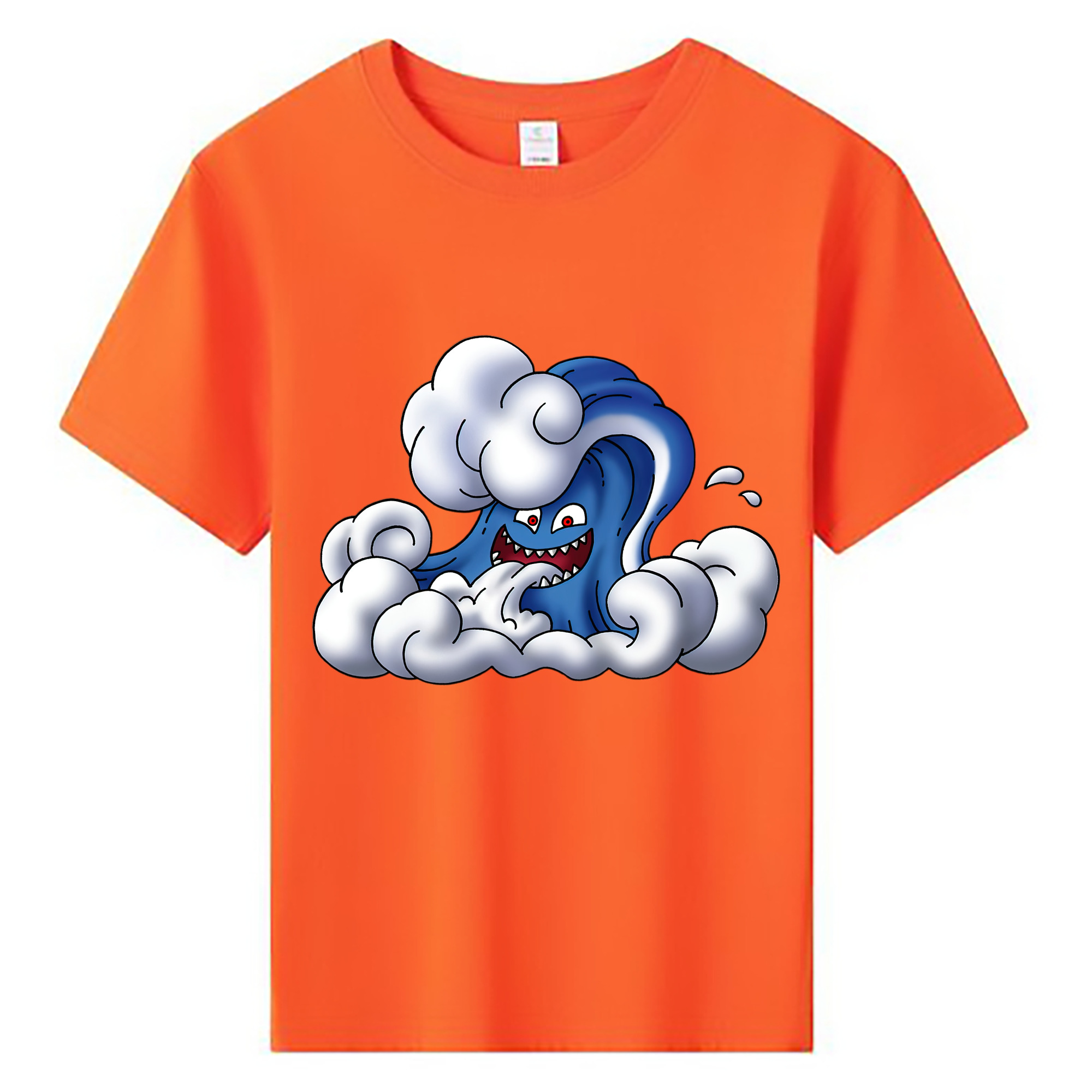 （画像用） ドラゴンクエスト Doragon Kuesuto Dragon Quest 綿100％キッズTシャツ（フロントプリント）