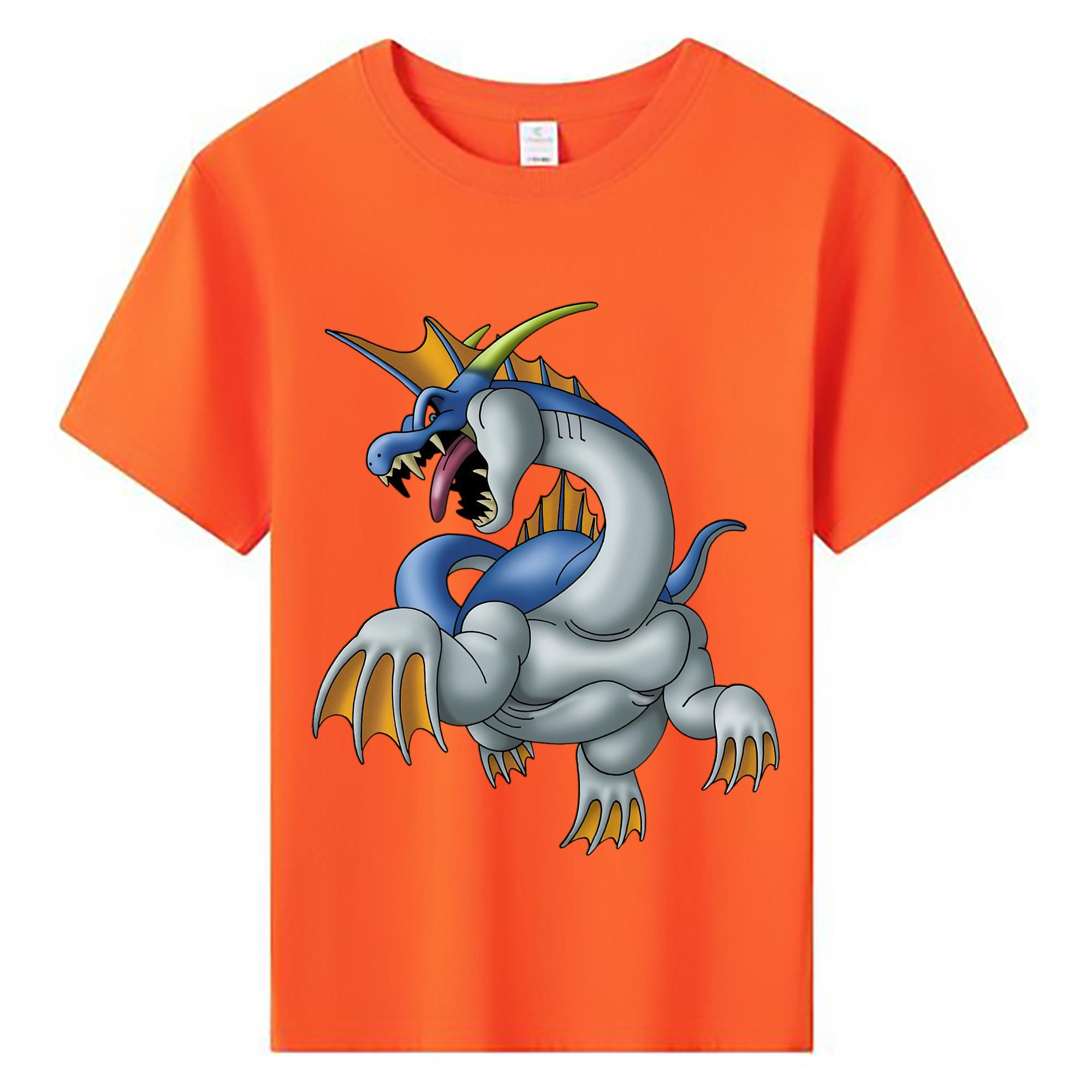 （画像用） ドラゴンクエスト Doragon Kuesuto Dragon Quest 綿100％キッズTシャツ（フロントプリント）