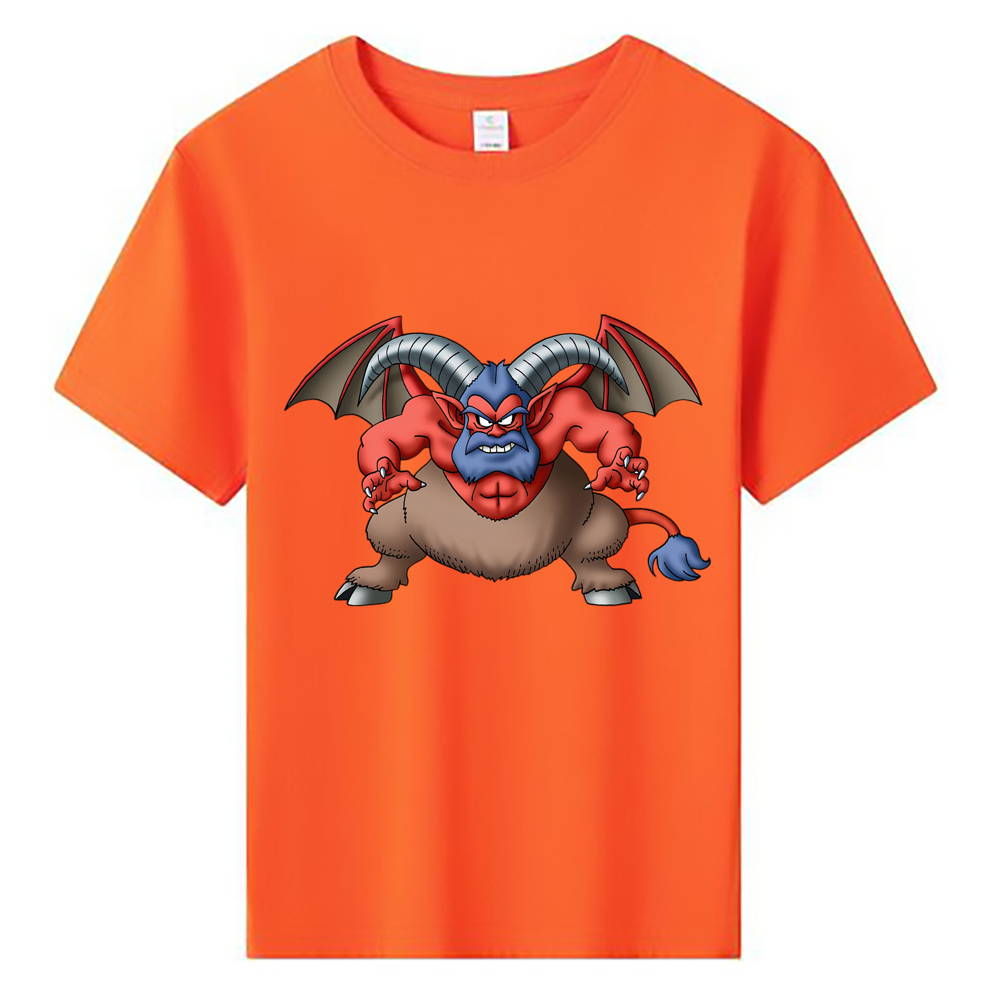 （画像用） ドラゴンクエスト Doragon Kuesuto Dragon Quest 綿100％キッズTシャツ（フロントプリント）