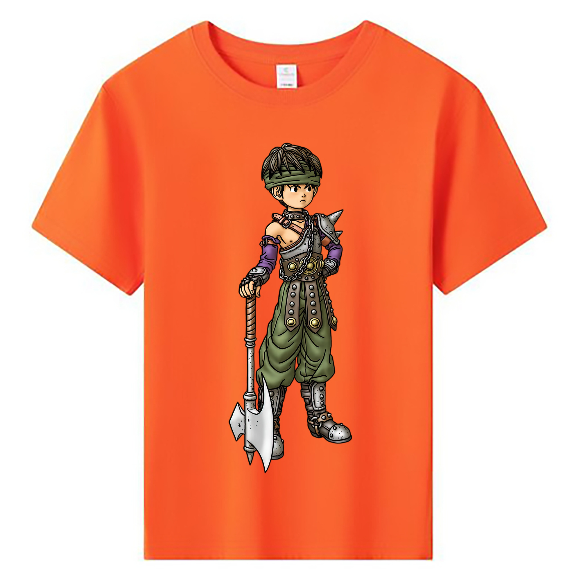 （画像用） ドラゴンクエスト Doragon Kuesuto Dragon Quest 綿100％キッズTシャツ（フロントプリント）