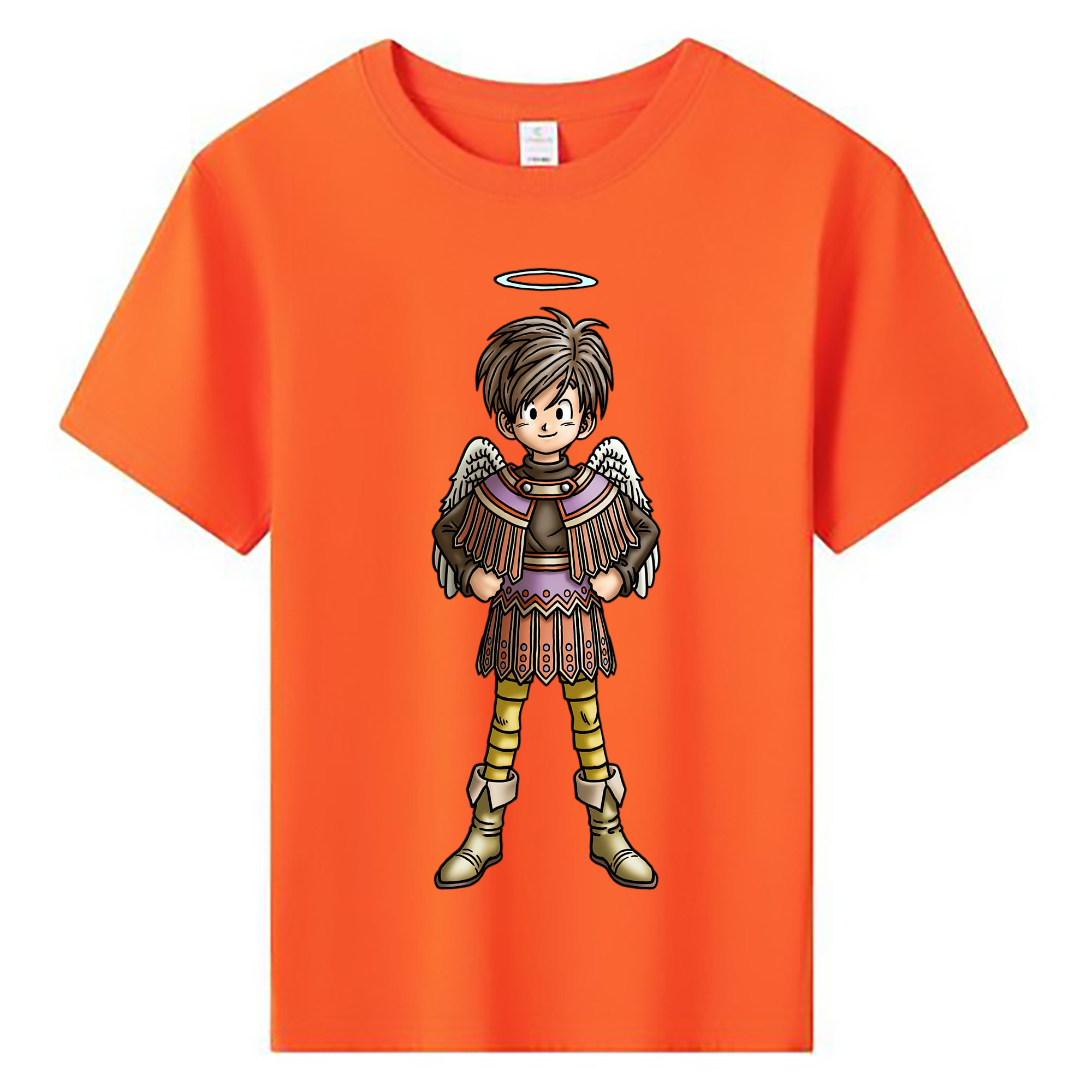 （画像用） ドラゴンクエスト Doragon Kuesuto Dragon Quest 綿100％キッズTシャツ（フロントプリント）