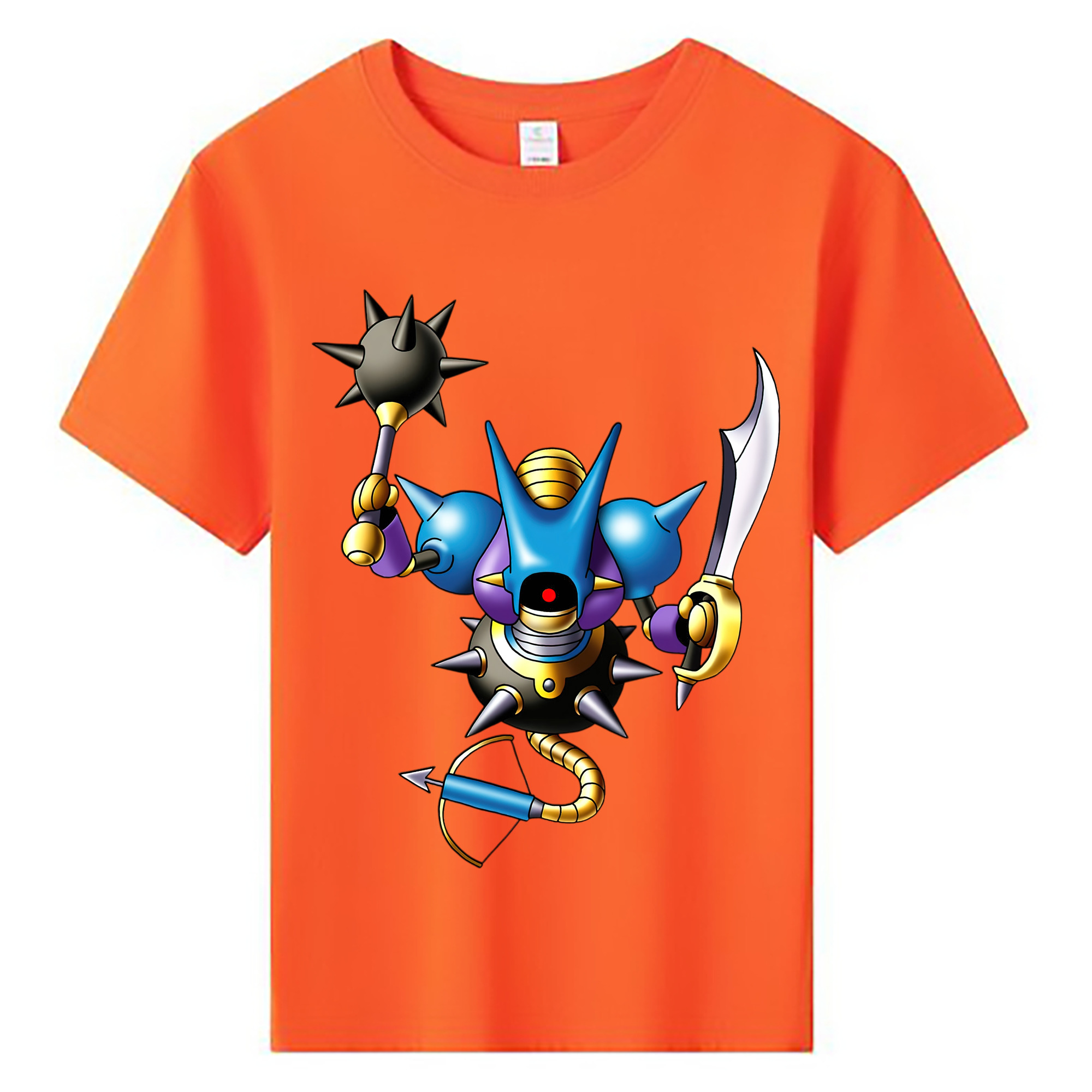 （画像用） ドラゴンクエスト Doragon Kuesuto Dragon Quest 綿100％キッズTシャツ（フロントプリント）