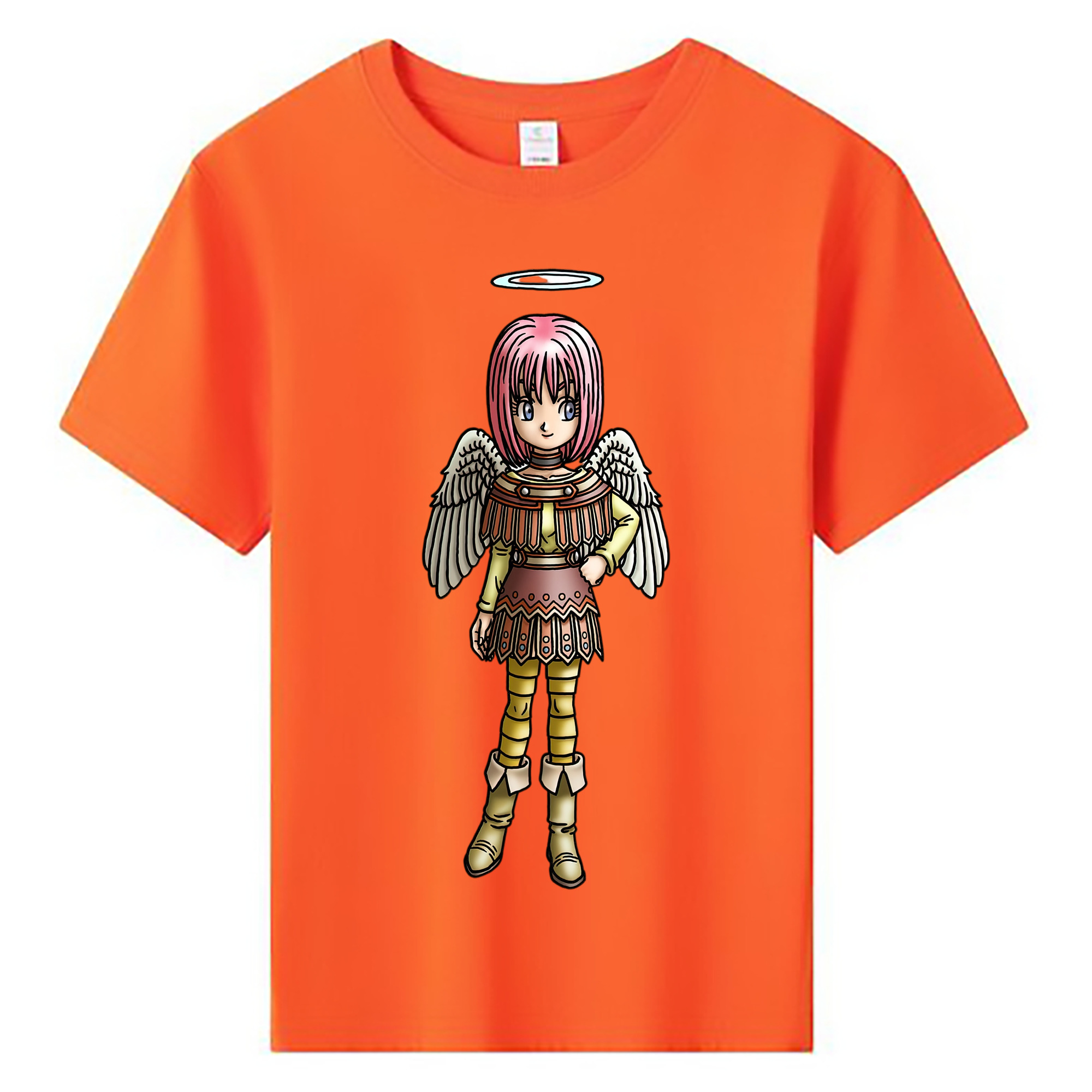 （画像用） ドラゴンクエスト Doragon Kuesuto Dragon Quest 綿100％キッズTシャツ（フロントプリント）