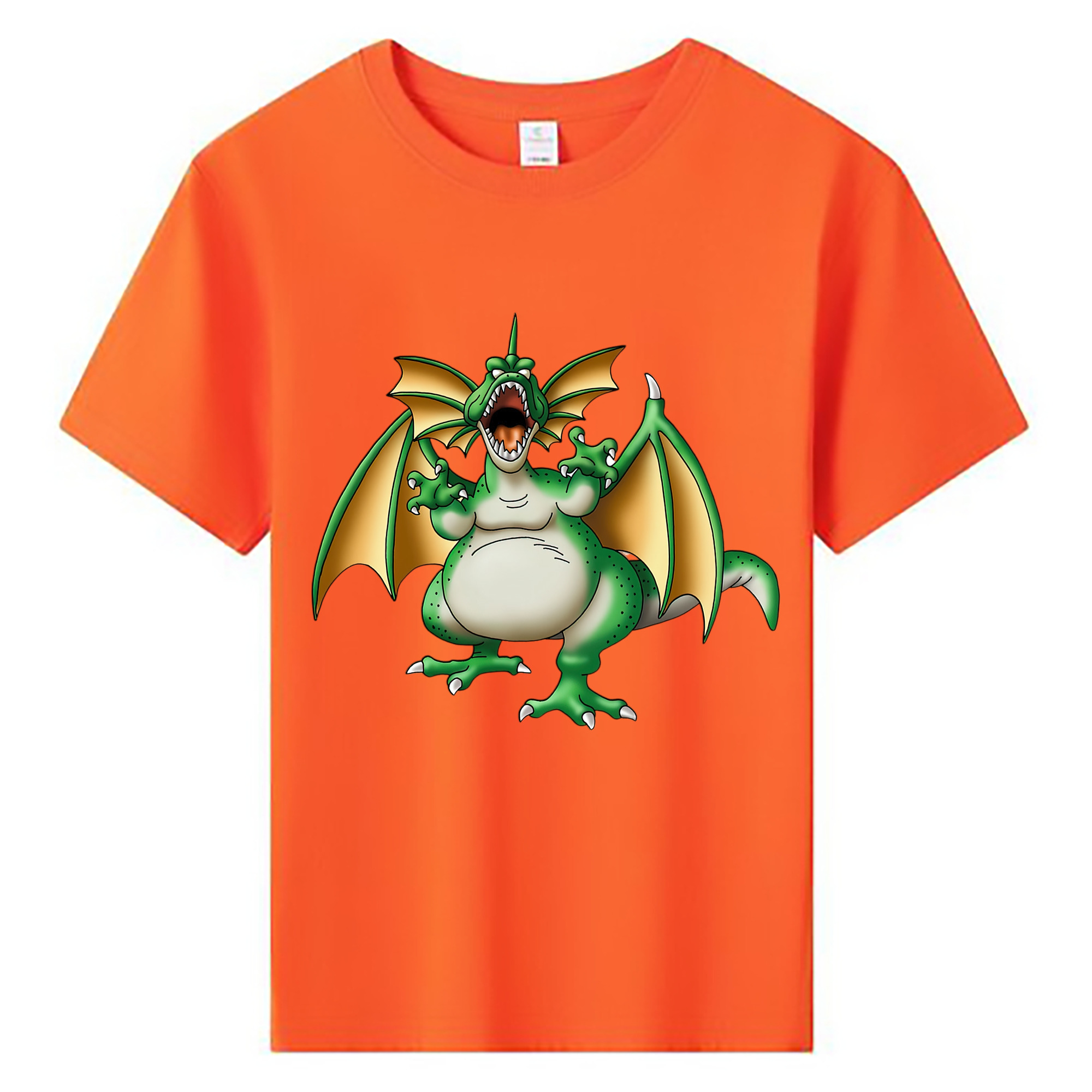 （画像用） ドラゴンクエスト Doragon Kuesuto Dragon Quest 綿100％キッズTシャツ（フロントプリント）