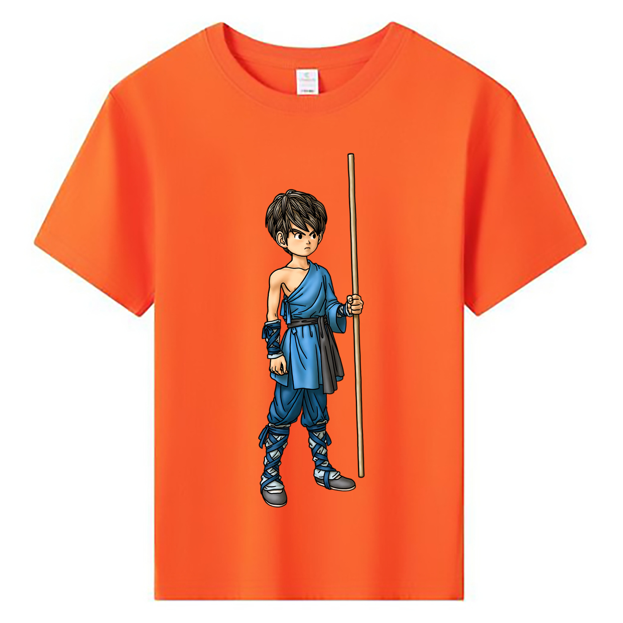 （画像用） ドラゴンクエスト Doragon Kuesuto Dragon Quest 綿100％キッズTシャツ（フロントプリント）