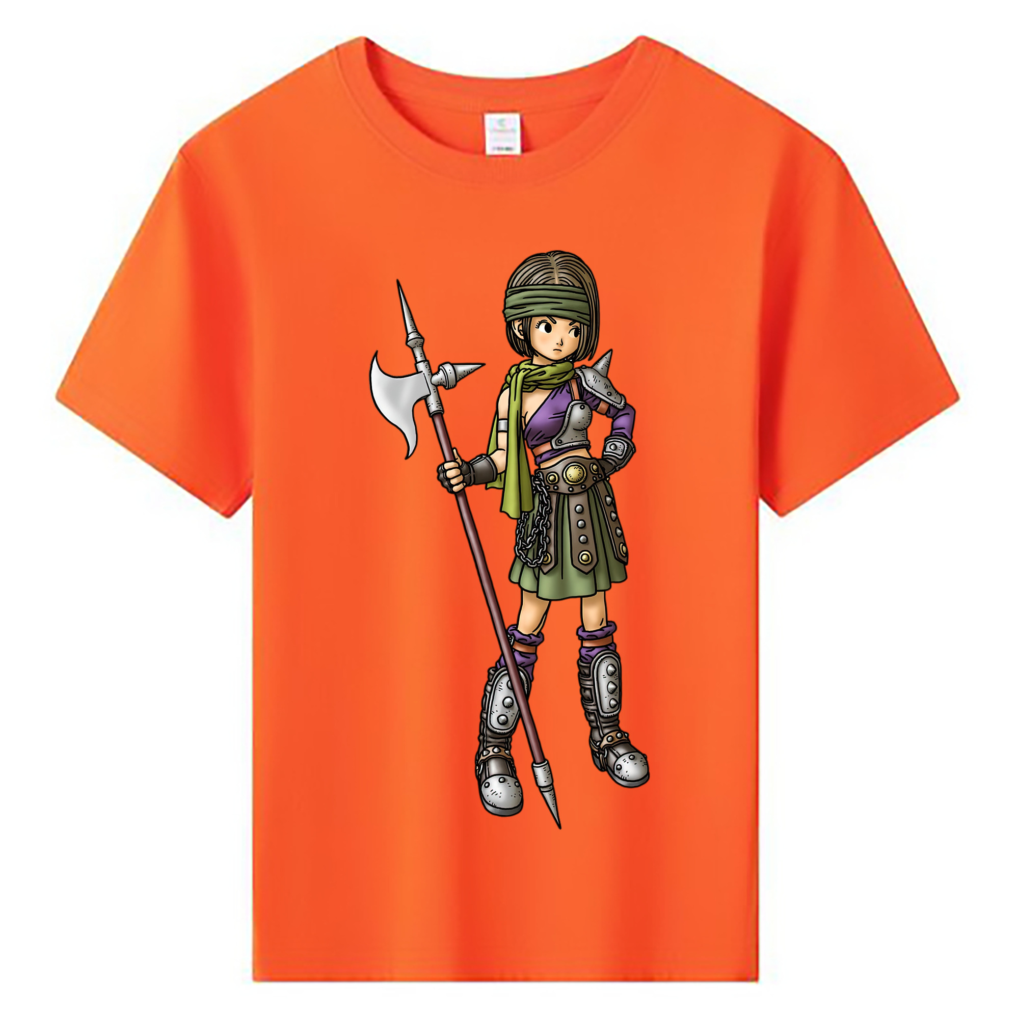（画像用） ドラゴンクエスト Doragon Kuesuto Dragon Quest 綿100％キッズTシャツ（フロントプリント）