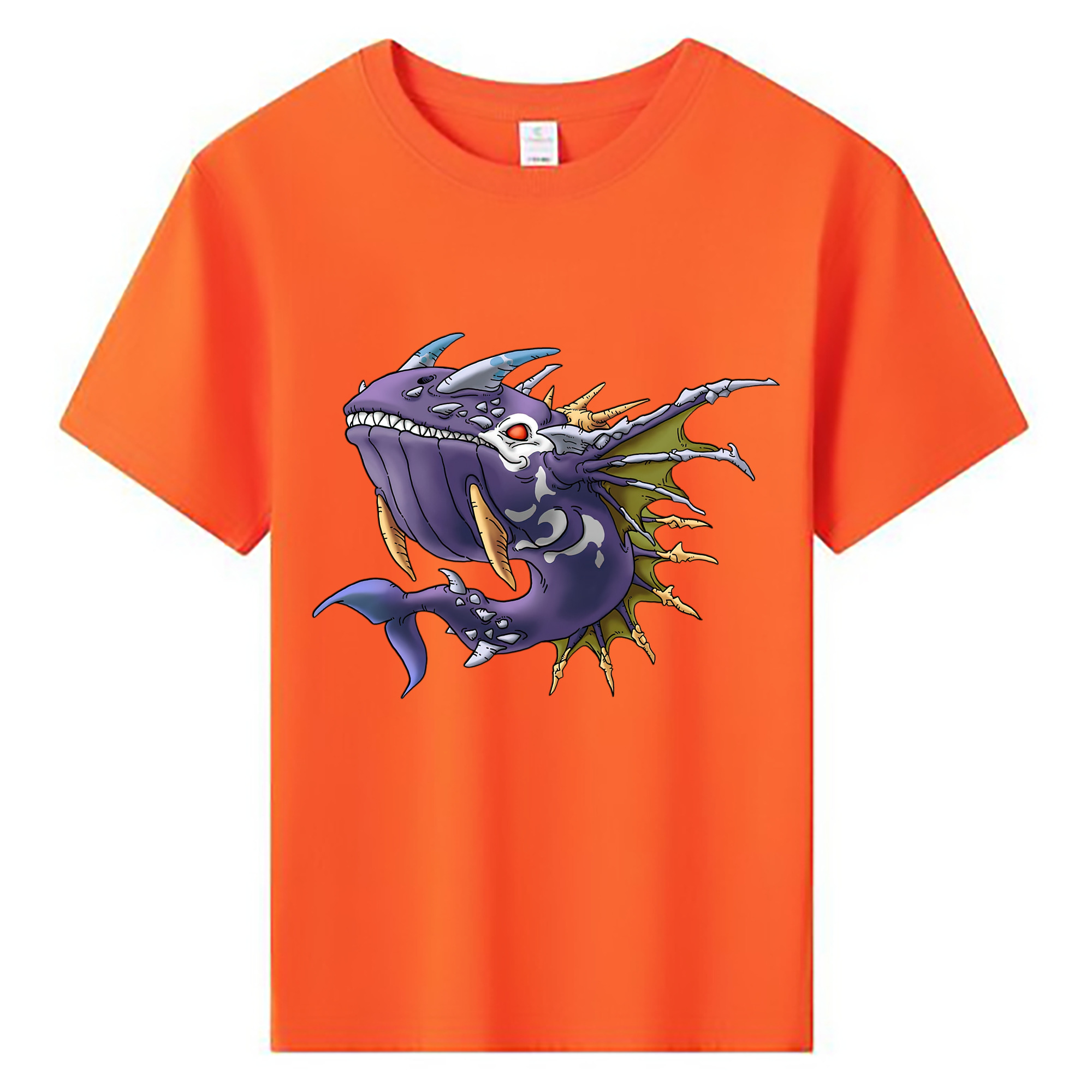 （画像用） ドラゴンクエスト Doragon Kuesuto Dragon Quest 綿100％キッズTシャツ（フロントプリント）