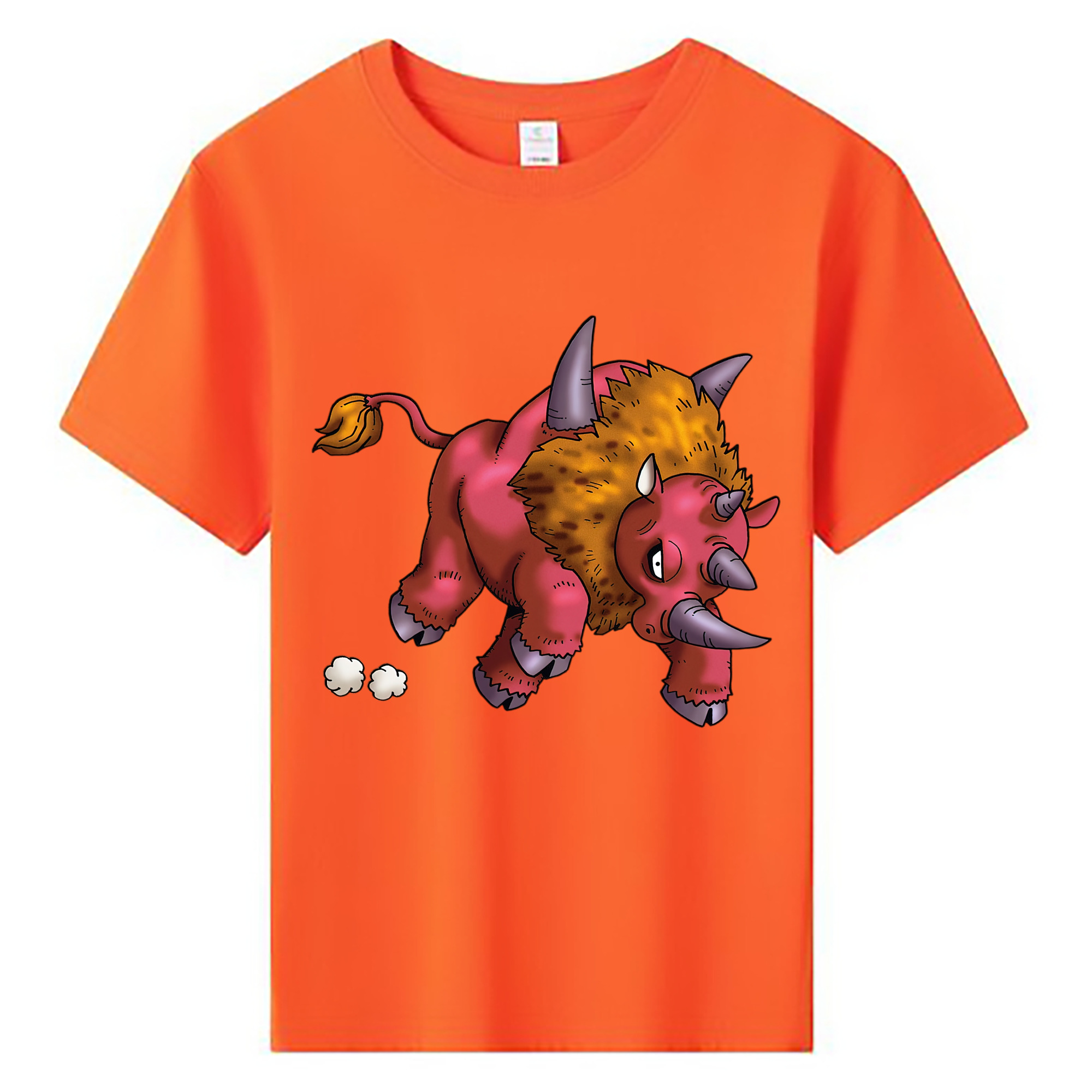 （画像用） ドラゴンクエスト Doragon Kuesuto Dragon Quest 綿100％キッズTシャツ（フロントプリント）