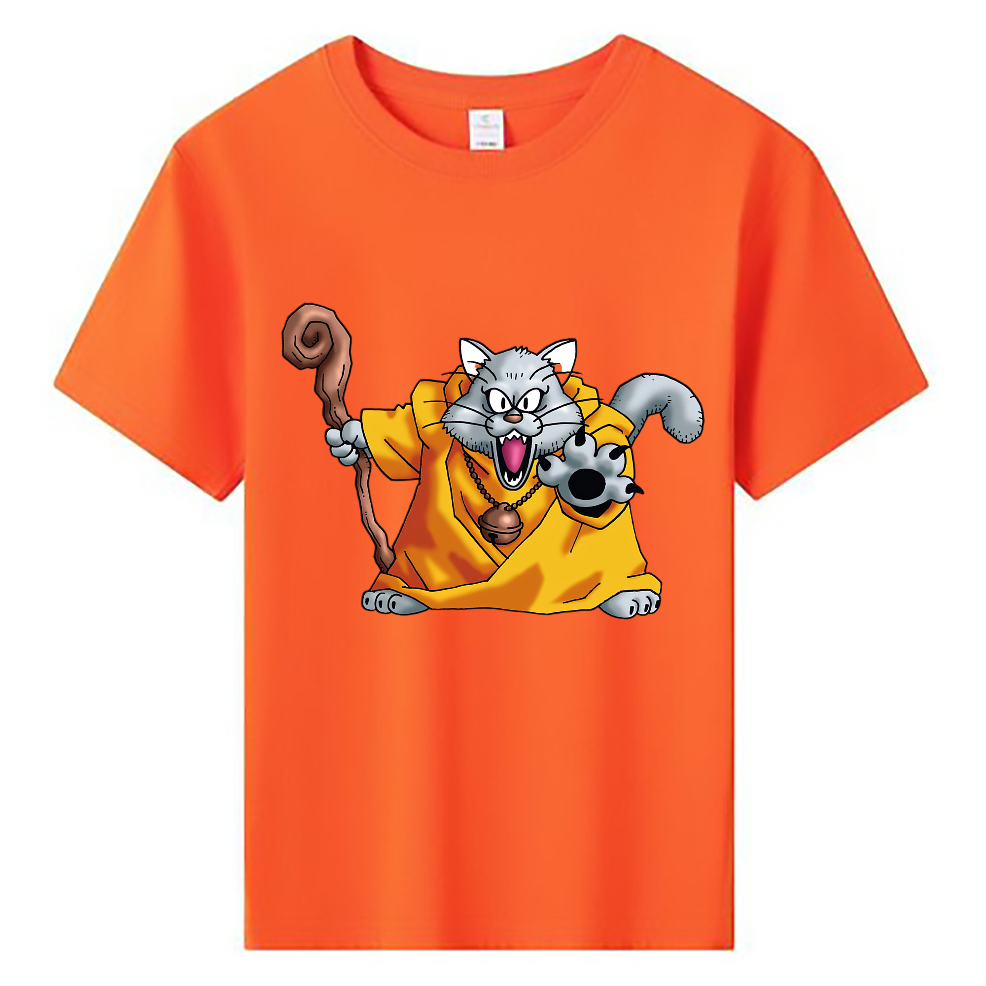 （画像用） ドラゴンクエスト Doragon Kuesuto Dragon Quest 綿100％キッズTシャツ（フロントプリント）