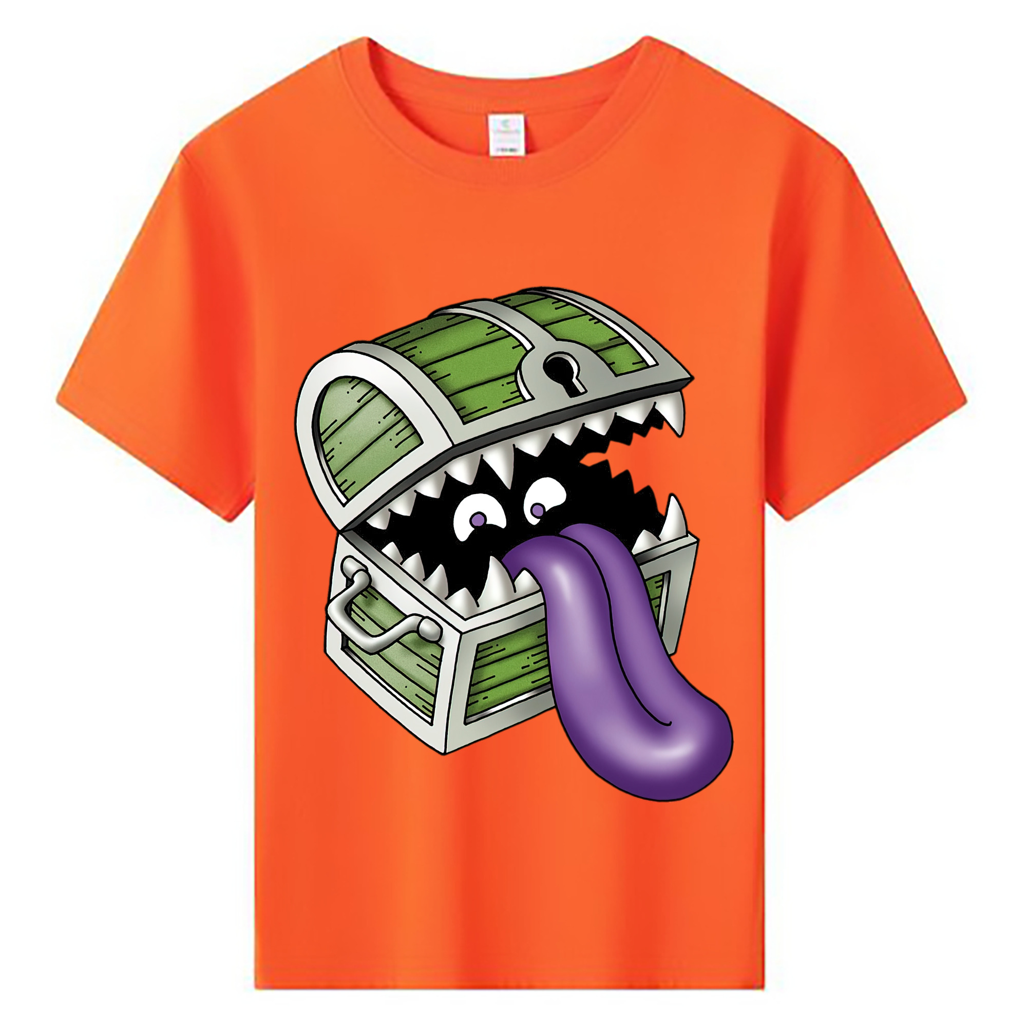 （画像用） ドラゴンクエスト Doragon Kuesuto Dragon Quest 綿100％キッズTシャツ（フロントプリント）