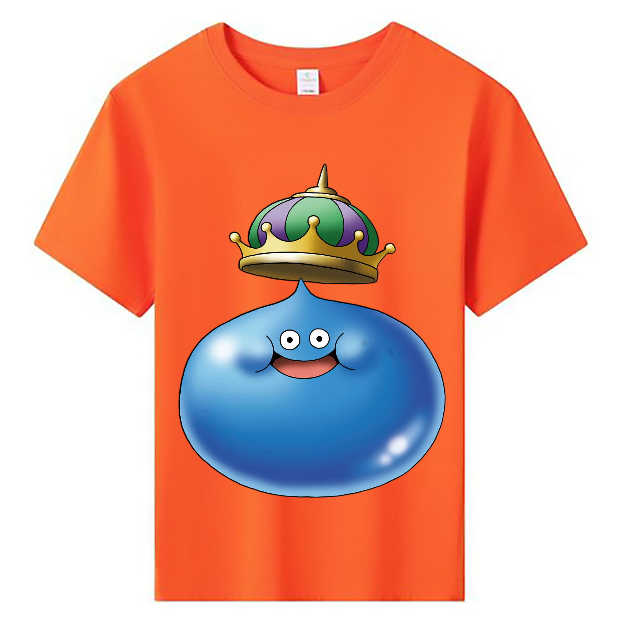 （画像用） ドラゴンクエスト Doragon Kuesuto Dragon Quest 綿100％キッズTシャツ（フロントプリント）