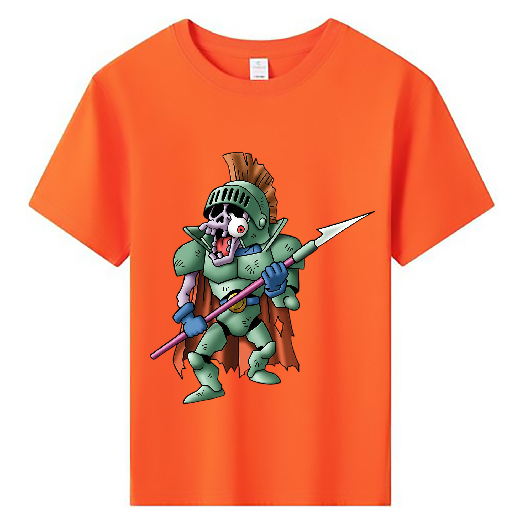 （画像用） ドラゴンクエスト Doragon Kuesuto Dragon Quest 綿100％キッズTシャツ（フロントプリント）