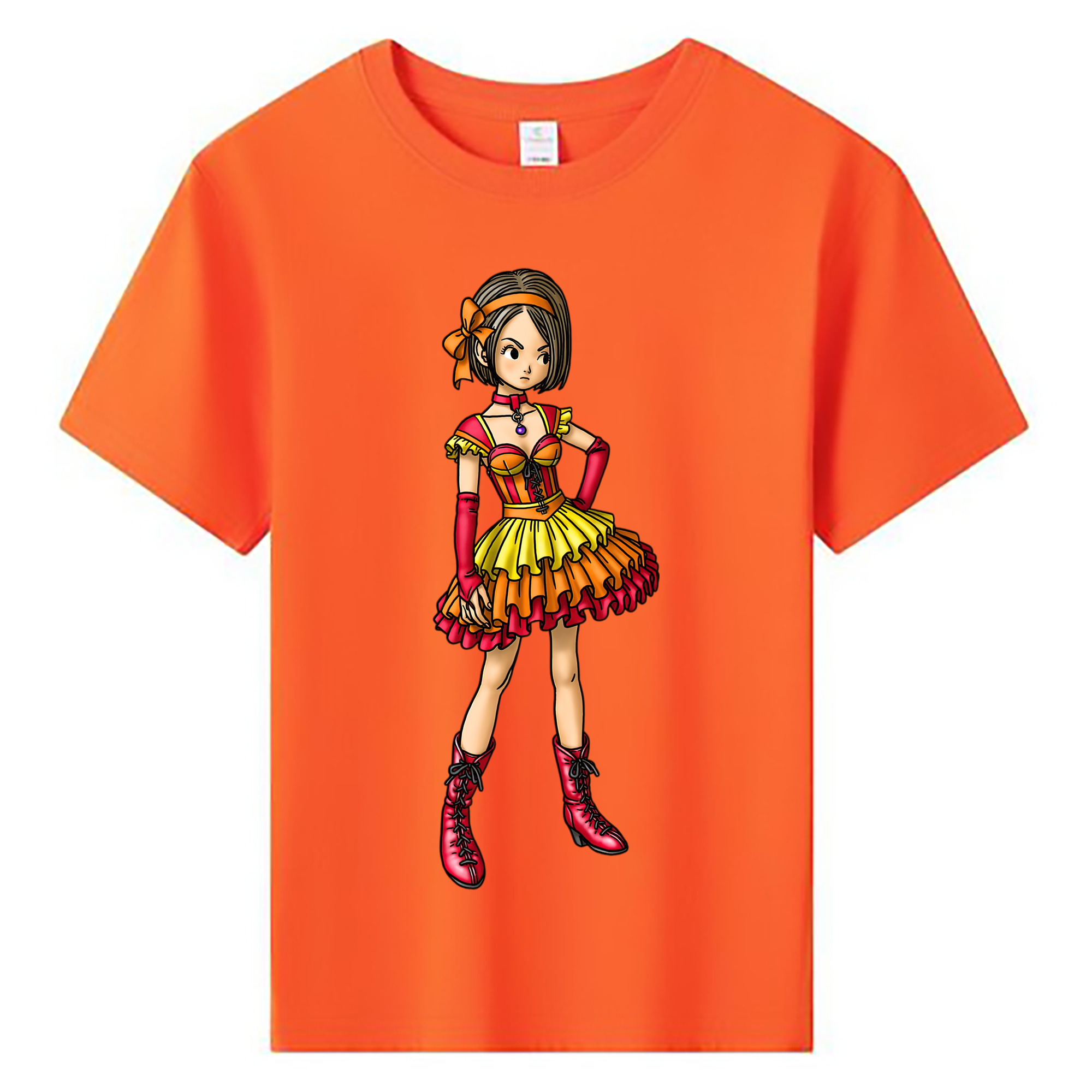 （画像用） ドラゴンクエスト Doragon Kuesuto Dragon Quest 綿100％キッズTシャツ（フロントプリント）