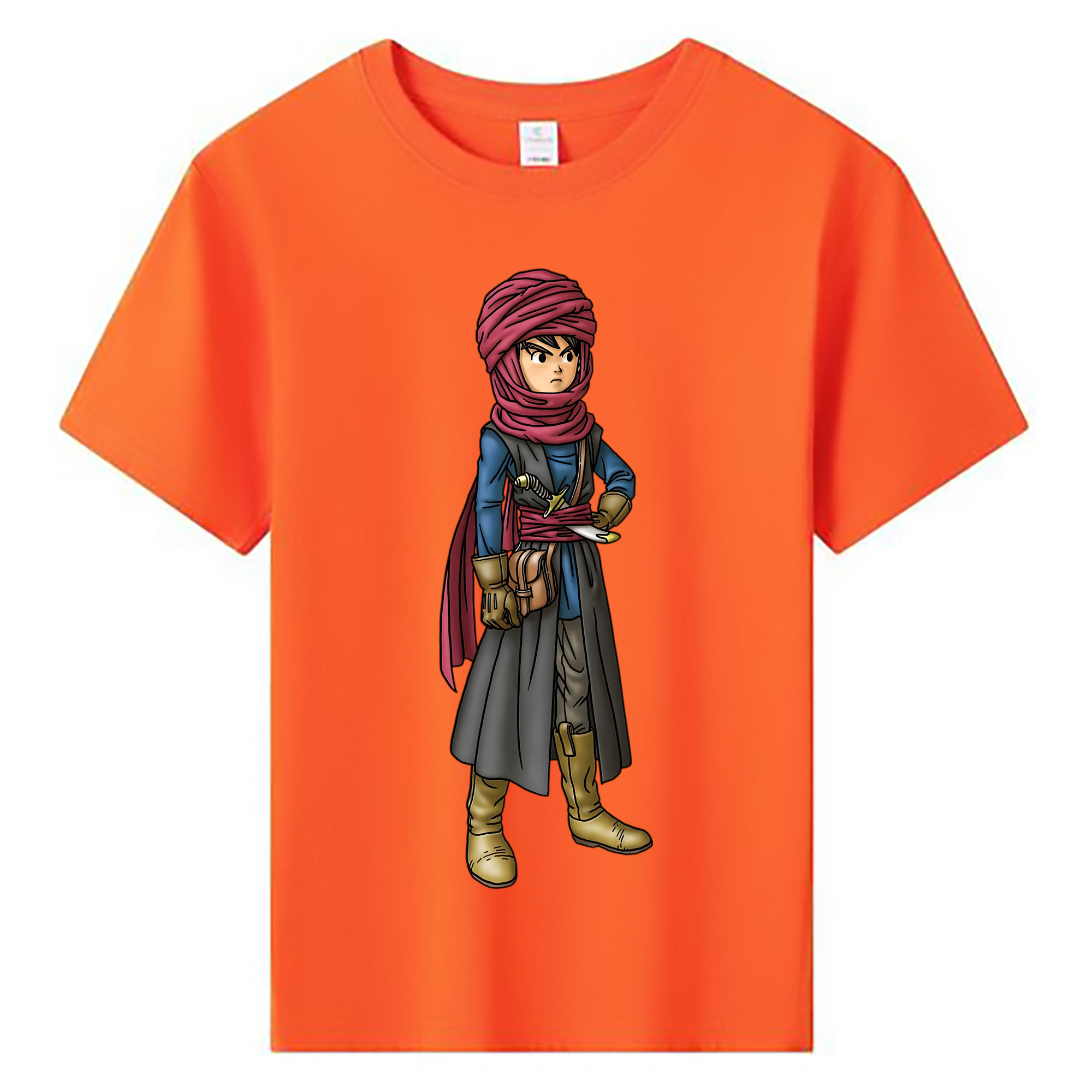 （画像用） ドラゴンクエスト Doragon Kuesuto Dragon Quest 綿100％キッズTシャツ（フロントプリント）
