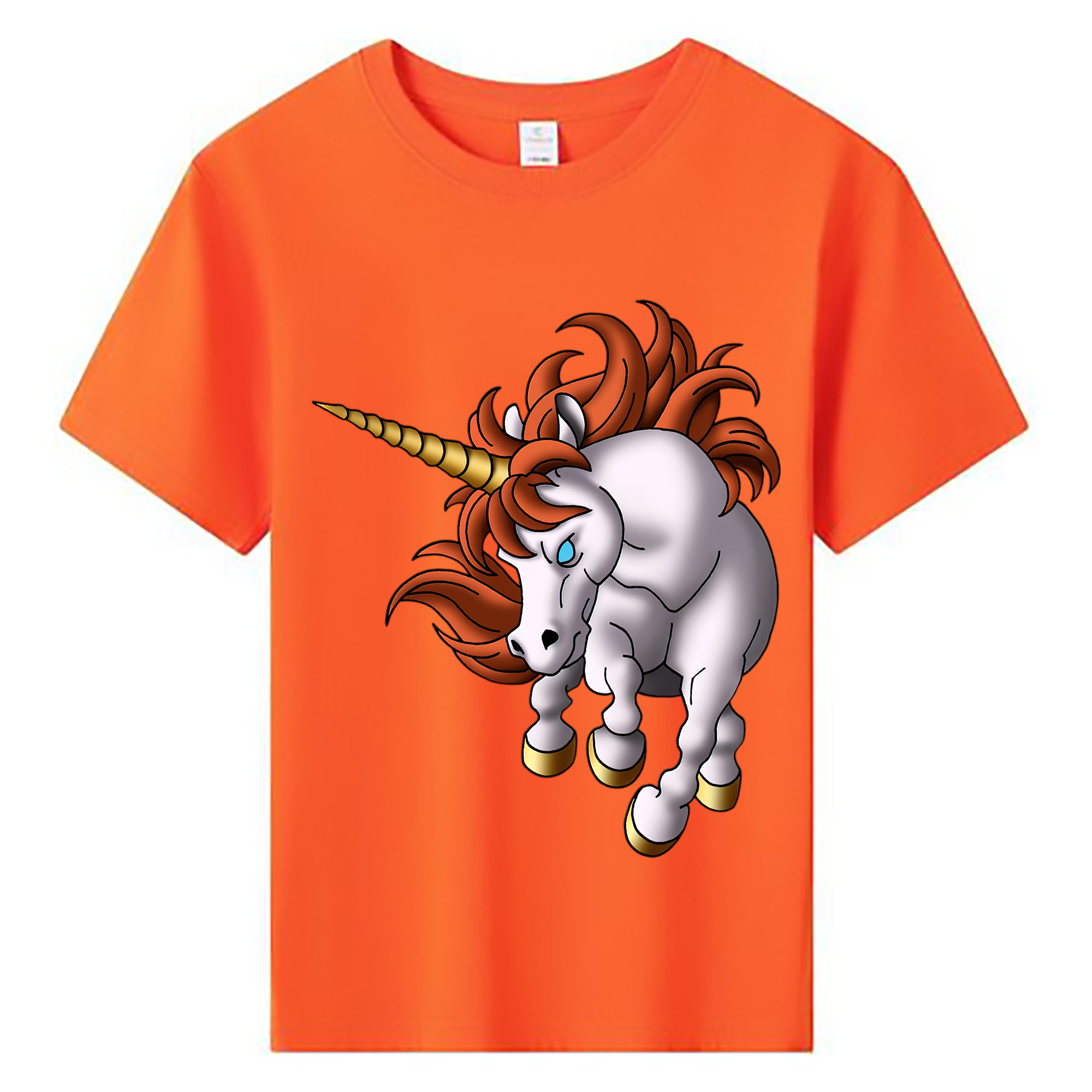 （画像用） ドラゴンクエスト Doragon Kuesuto Dragon Quest 綿100％キッズTシャツ（フロントプリント）