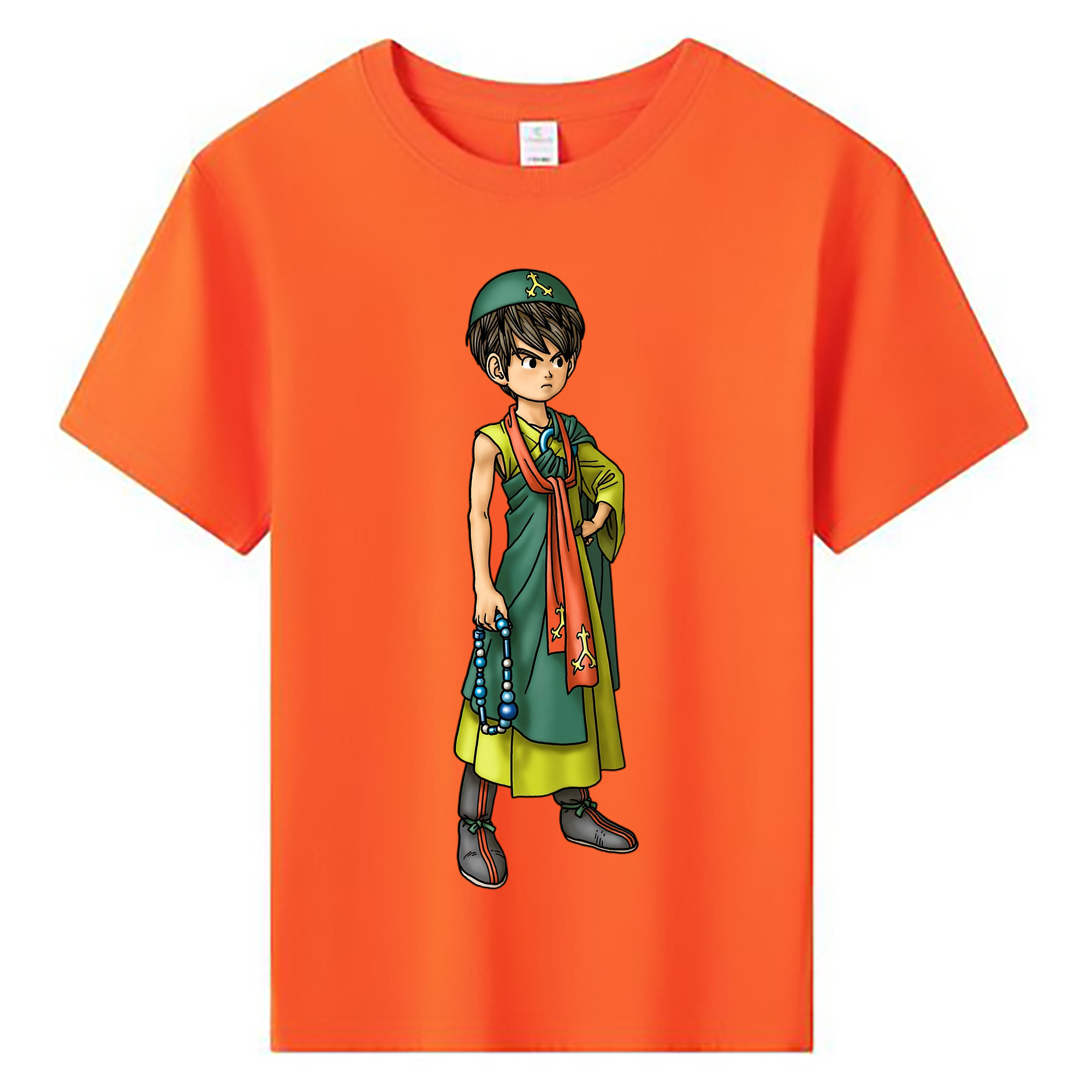 （画像用） ドラゴンクエスト Doragon Kuesuto Dragon Quest 綿100％キッズTシャツ（フロントプリント）