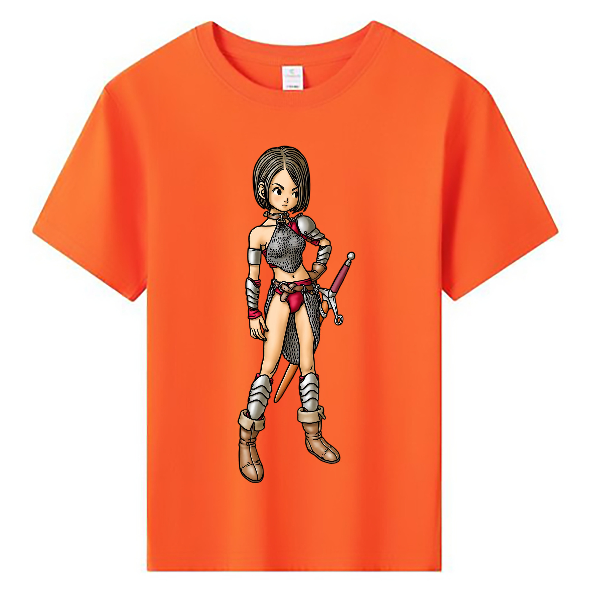 （画像用） ドラゴンクエスト Doragon Kuesuto Dragon Quest 綿100％キッズTシャツ（フロントプリント）