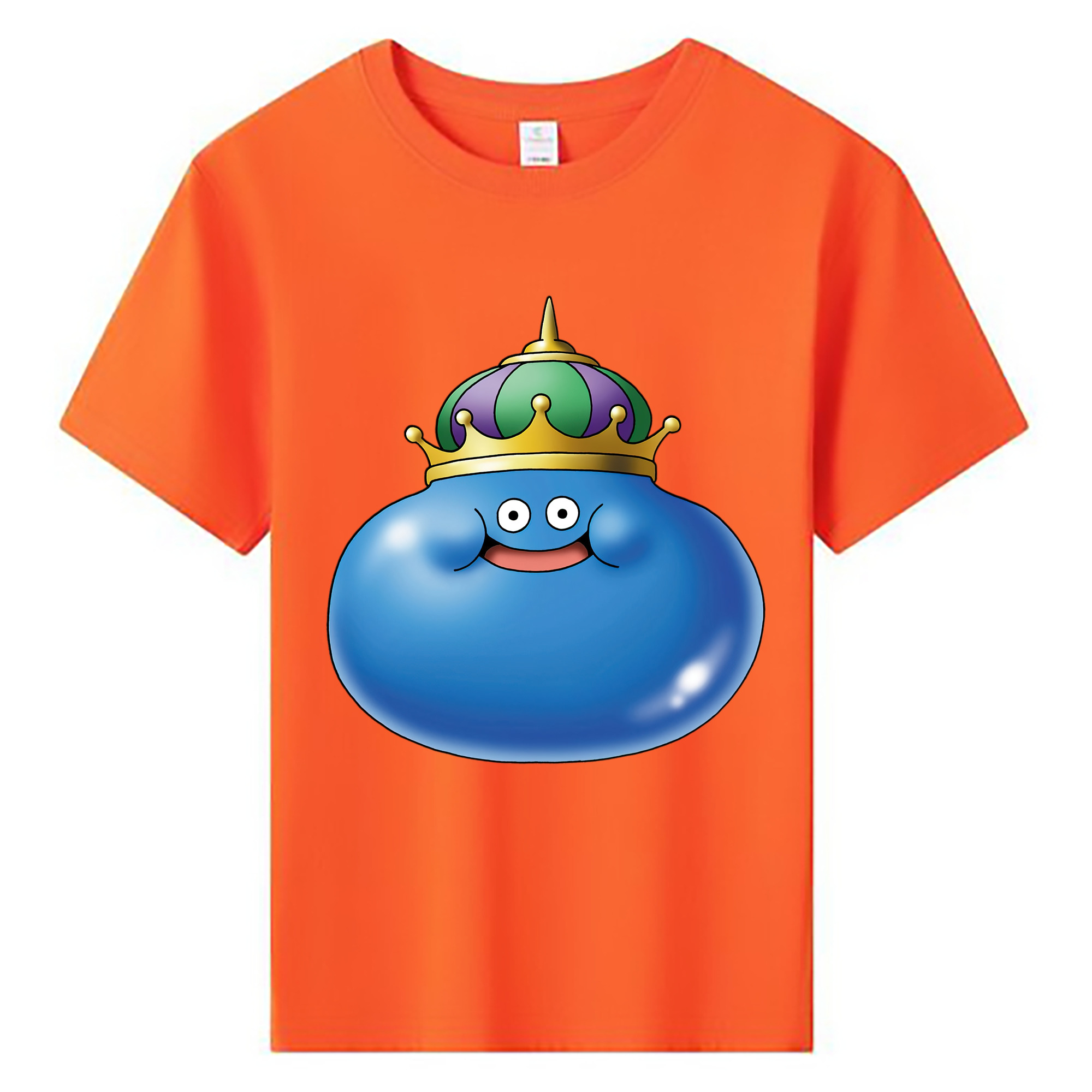（画像用） ドラゴンクエスト Doragon Kuesuto Dragon Quest 綿100％キッズTシャツ（フロントプリント）