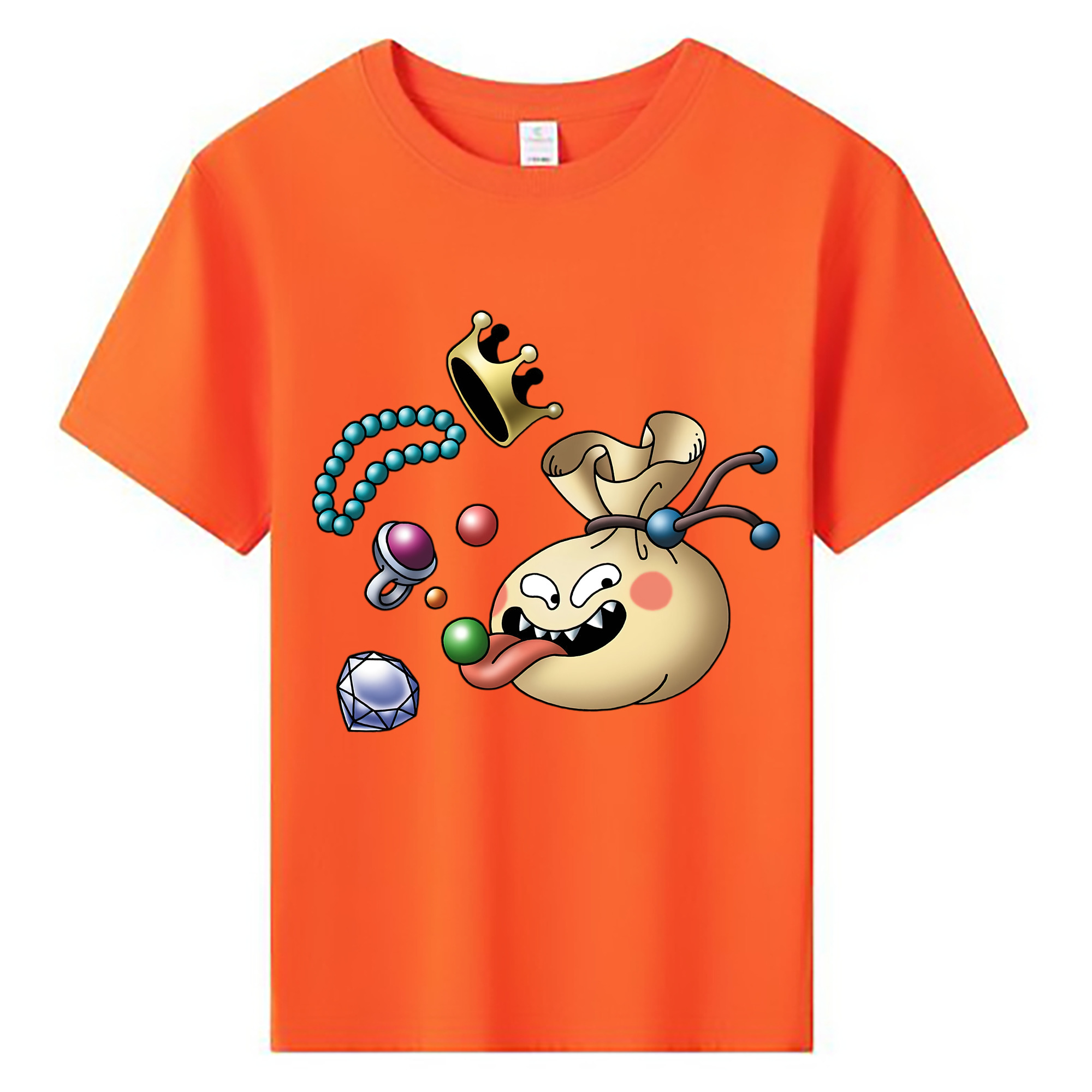 （画像用） ドラゴンクエスト Doragon Kuesuto Dragon Quest 綿100％キッズTシャツ（フロントプリント）