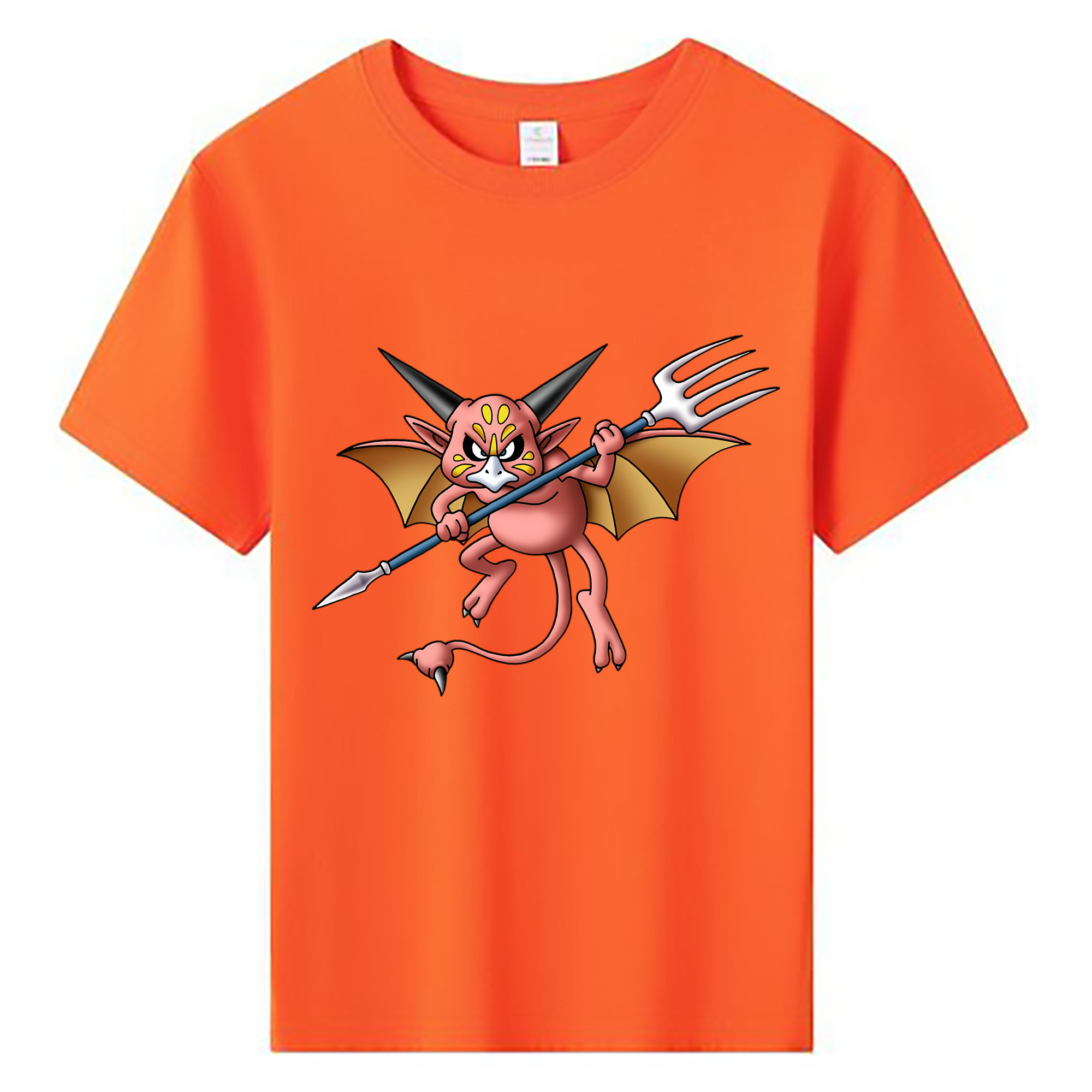 （画像用） ドラゴンクエスト Doragon Kuesuto Dragon Quest 綿100％キッズTシャツ（フロントプリント）