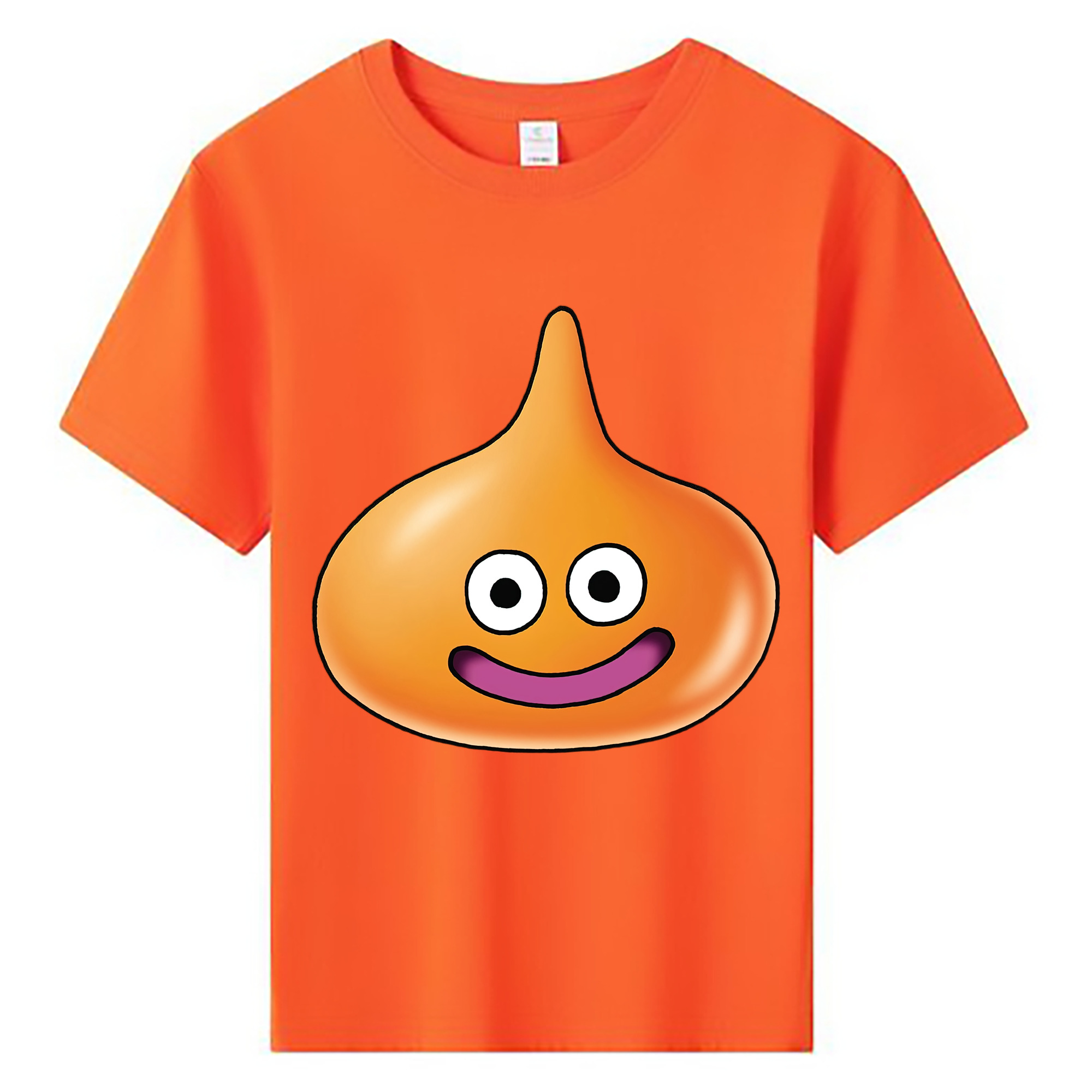 （画像用） ドラゴンクエスト Doragon Kuesuto Dragon Quest 綿100％キッズTシャツ（フロントプリント）