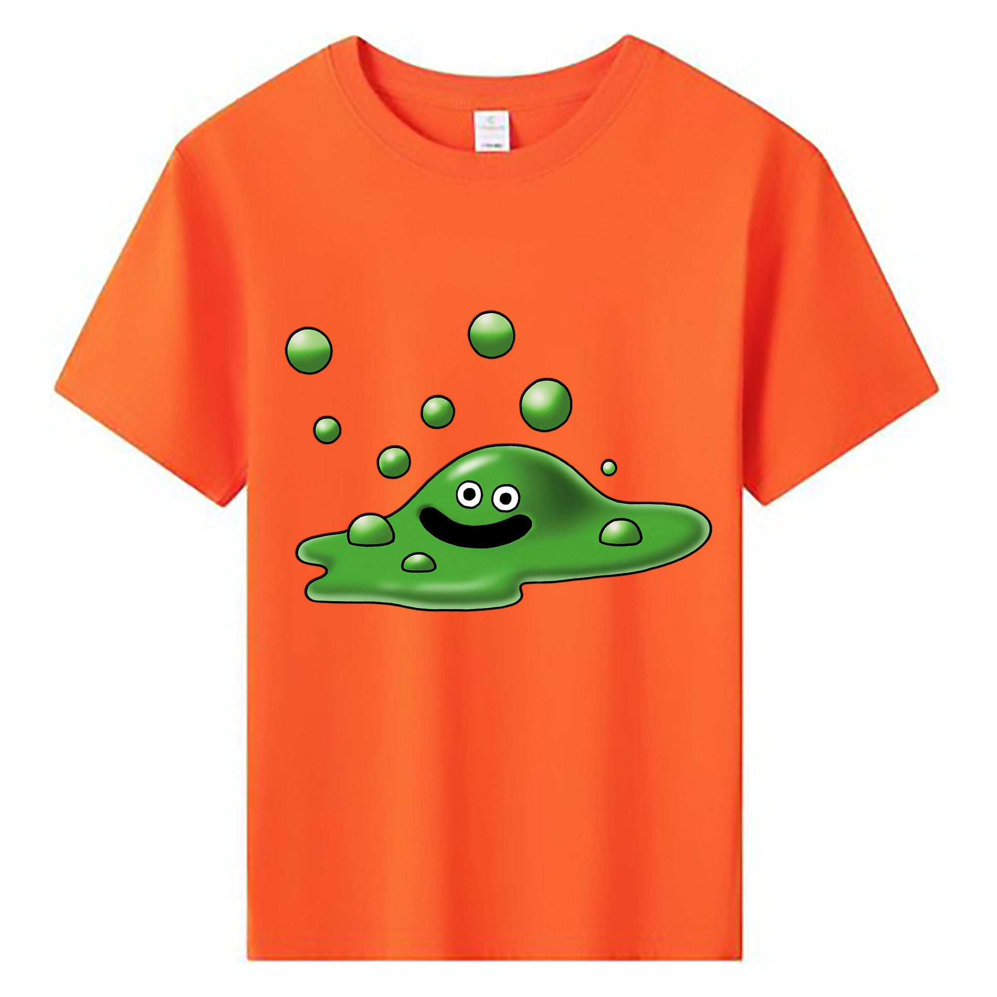 （画像用） ドラゴンクエスト Doragon Kuesuto Dragon Quest 綿100％キッズTシャツ（フロントプリント）