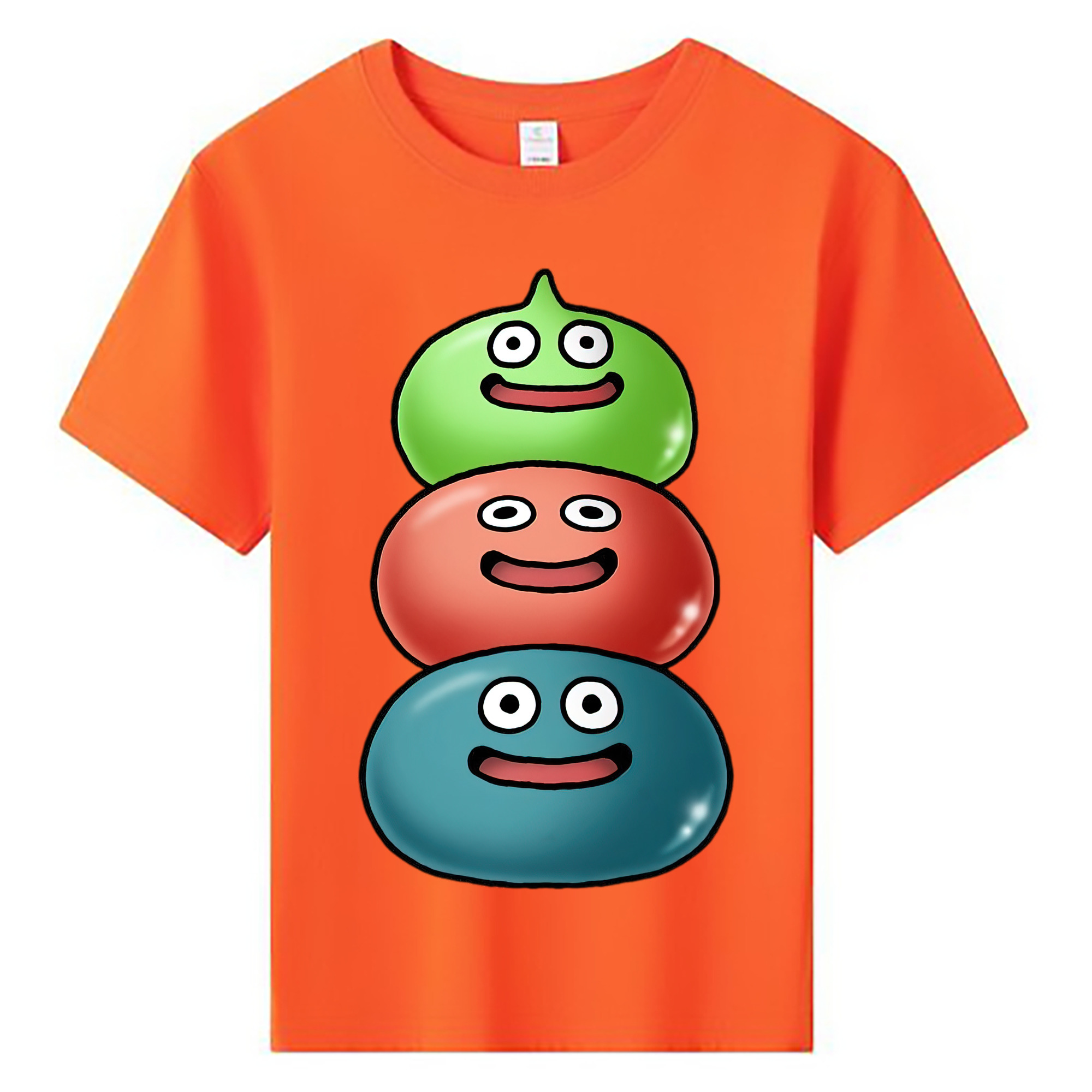（画像用） ドラゴンクエスト Doragon Kuesuto Dragon Quest 綿100％キッズTシャツ（フロントプリント）