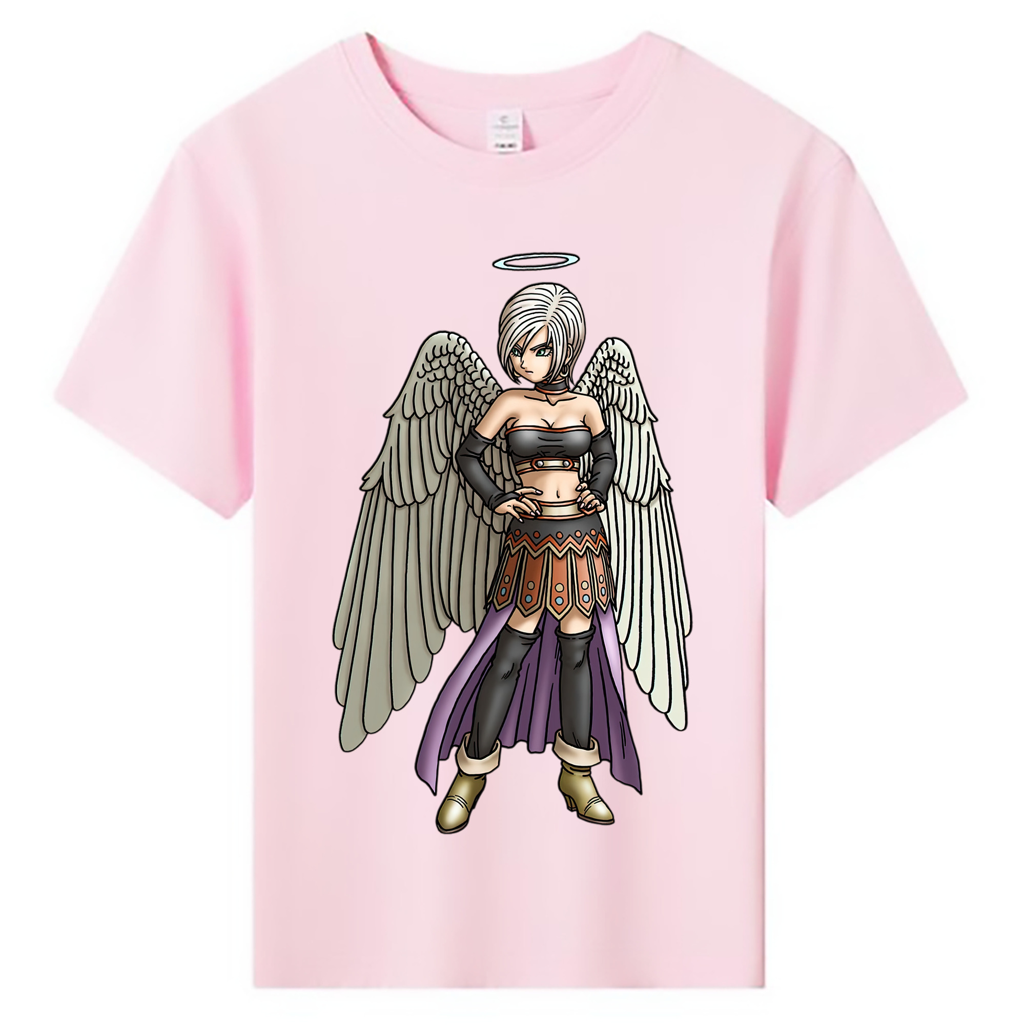（画像用） ドラゴンクエスト Doragon Kuesuto Dragon Quest 綿100％キッズTシャツ（フロントプリント）