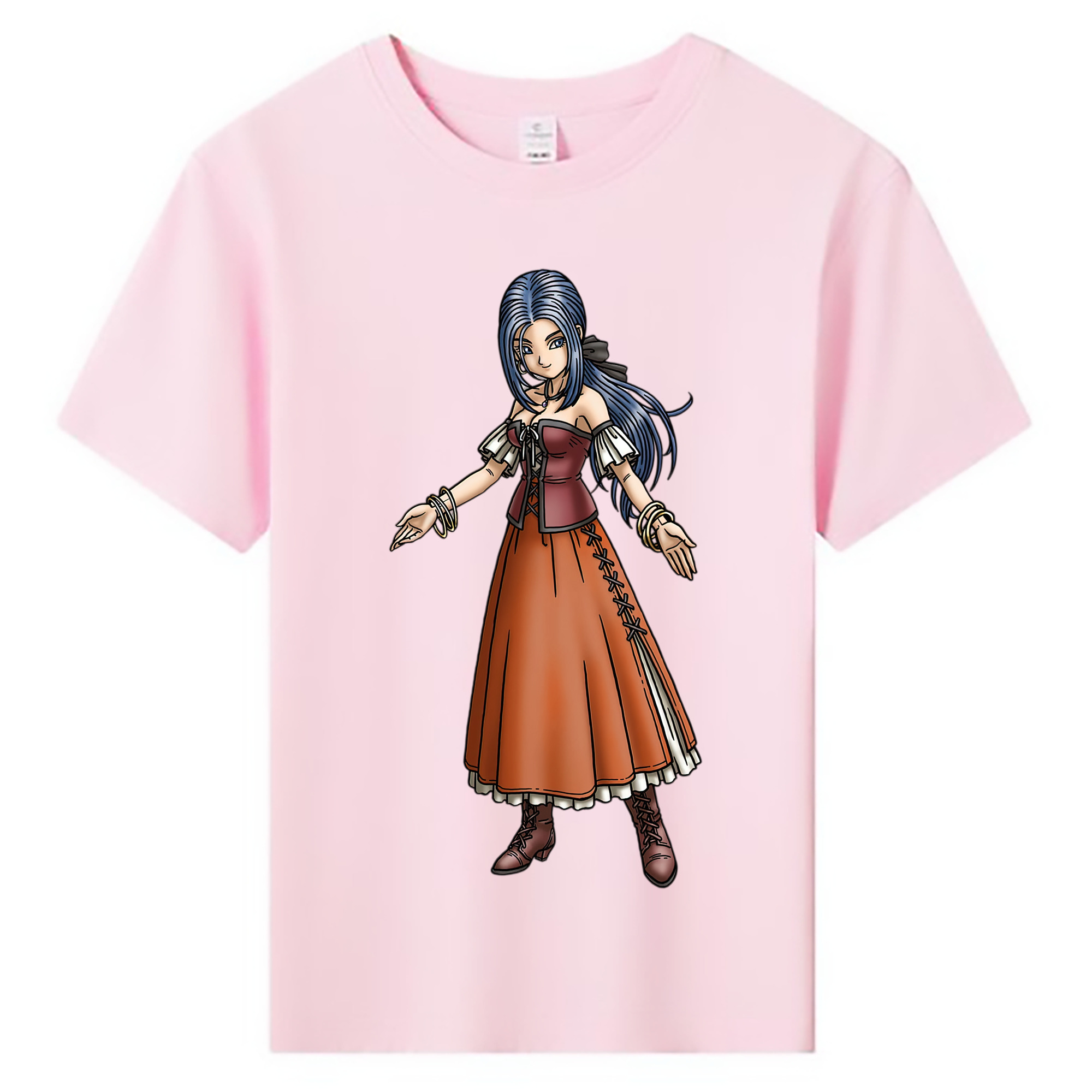 （画像用） ドラゴンクエスト Doragon Kuesuto Dragon Quest 綿100％キッズTシャツ（フロントプリント）