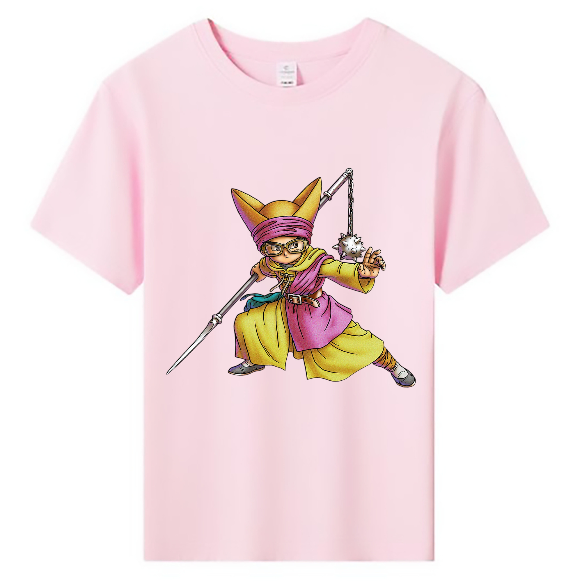（画像用） ドラゴンクエスト Doragon Kuesuto Dragon Quest 綿100％キッズTシャツ（フロントプリント）