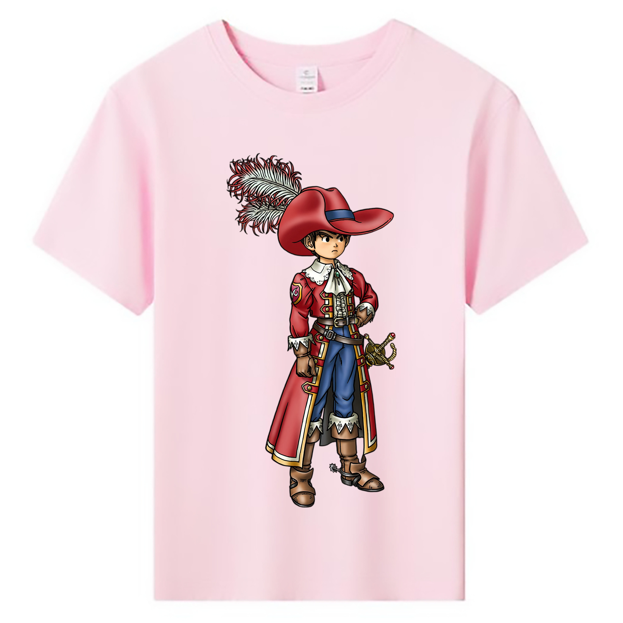 （画像用） ドラゴンクエスト Doragon Kuesuto Dragon Quest 綿100％キッズTシャツ（フロントプリント）