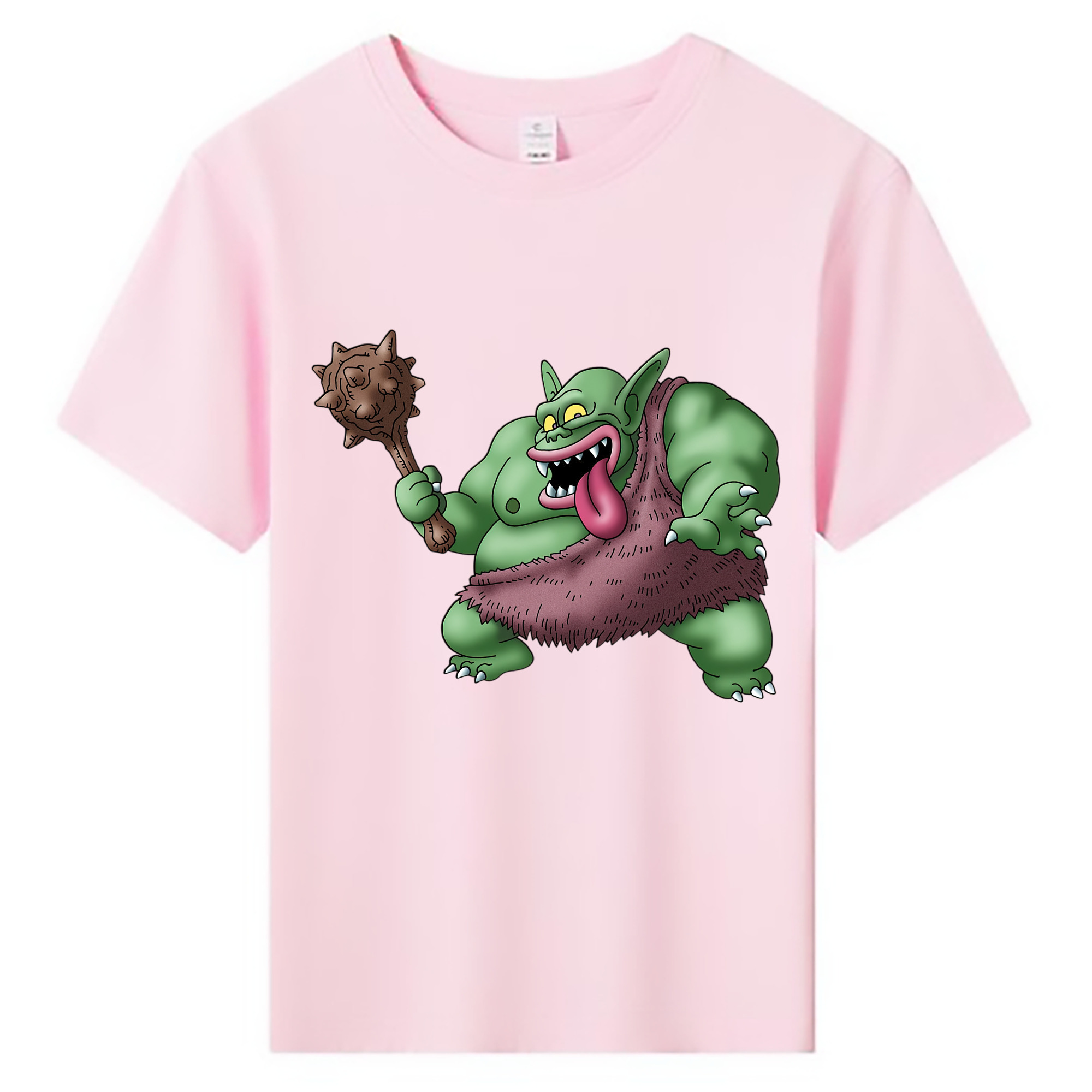 （画像用） ドラゴンクエスト Doragon Kuesuto Dragon Quest 綿100％キッズTシャツ（フロントプリント）