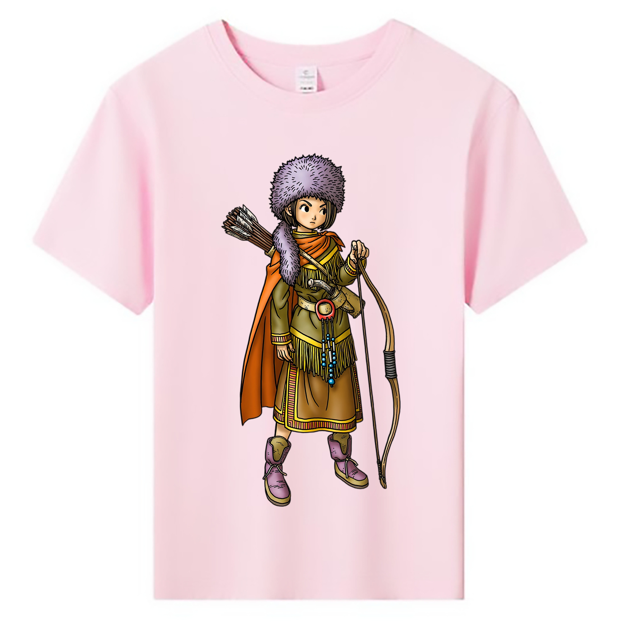 （画像用） ドラゴンクエスト Doragon Kuesuto Dragon Quest 綿100％キッズTシャツ（フロントプリント）