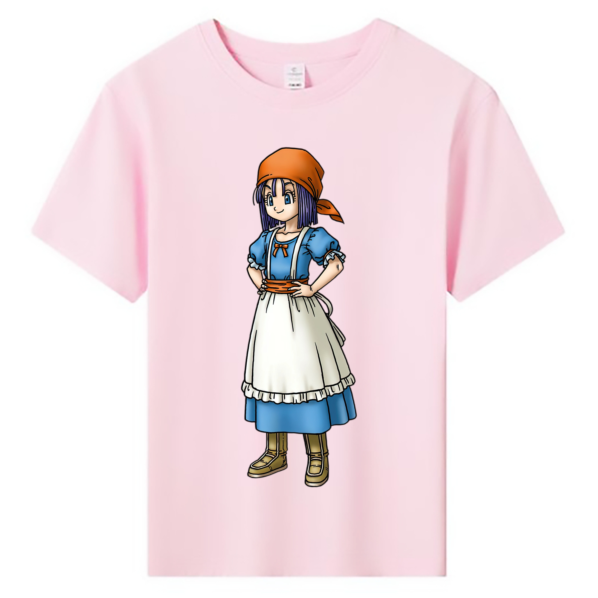 （画像用） ドラゴンクエスト Doragon Kuesuto Dragon Quest 綿100％キッズTシャツ（フロントプリント）
