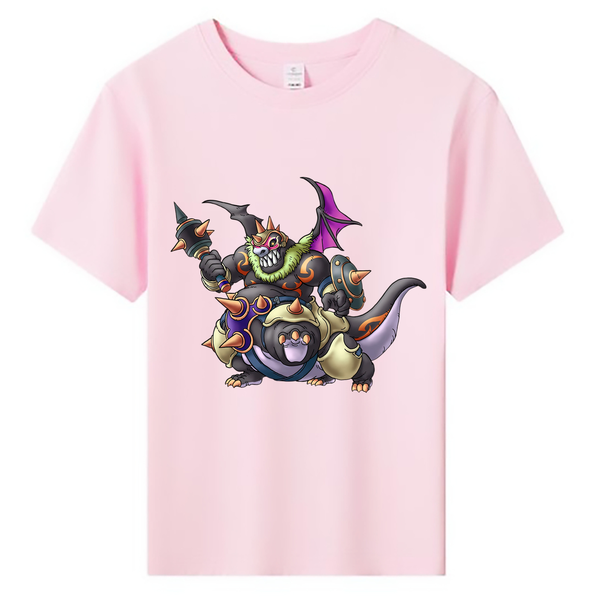 （画像用） ドラゴンクエスト Doragon Kuesuto Dragon Quest 綿100％キッズTシャツ（フロントプリント）