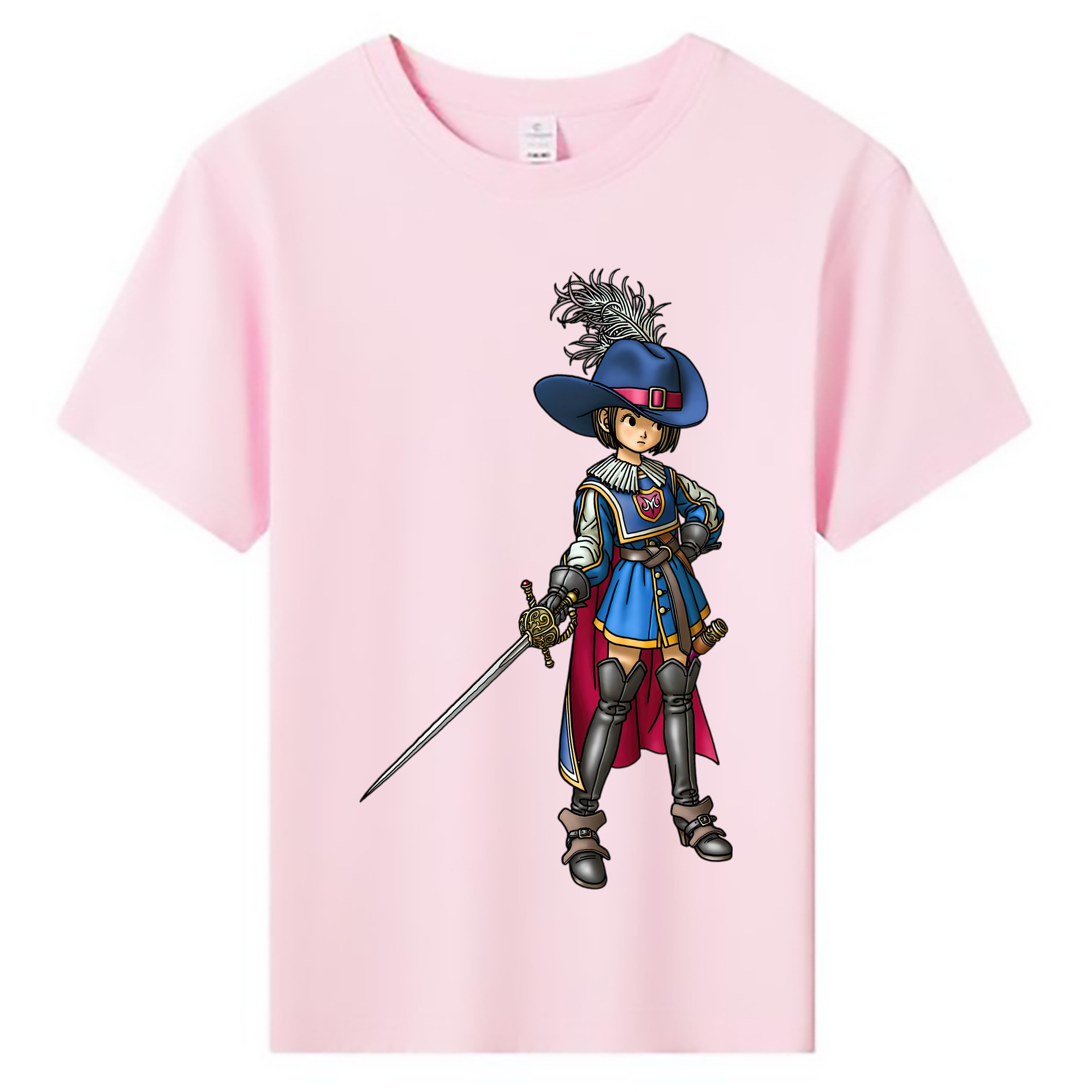 （画像用） ドラゴンクエスト Doragon Kuesuto Dragon Quest 綿100％キッズTシャツ（フロントプリント）