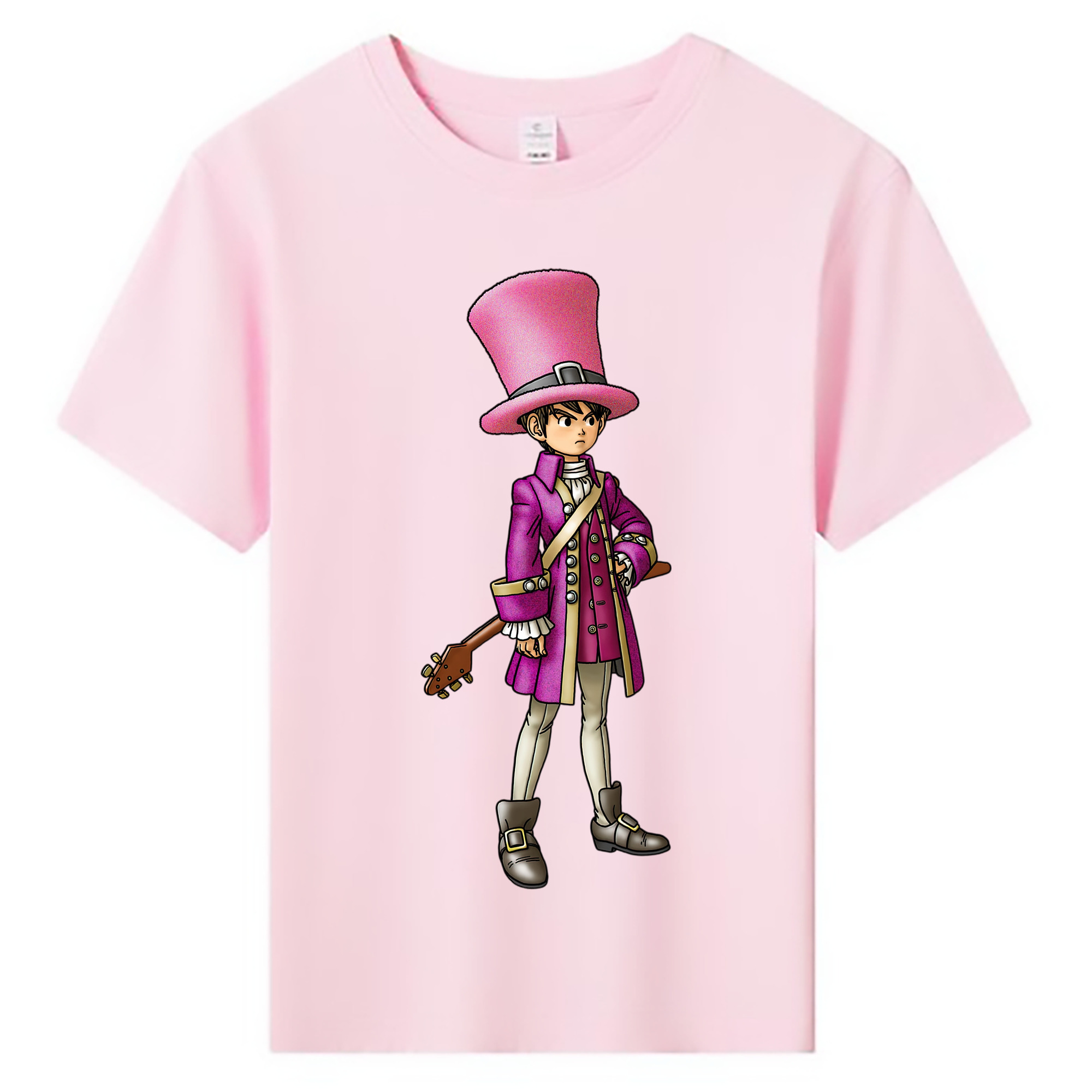 （画像用） ドラゴンクエスト Doragon Kuesuto Dragon Quest 綿100％キッズTシャツ（フロントプリント）